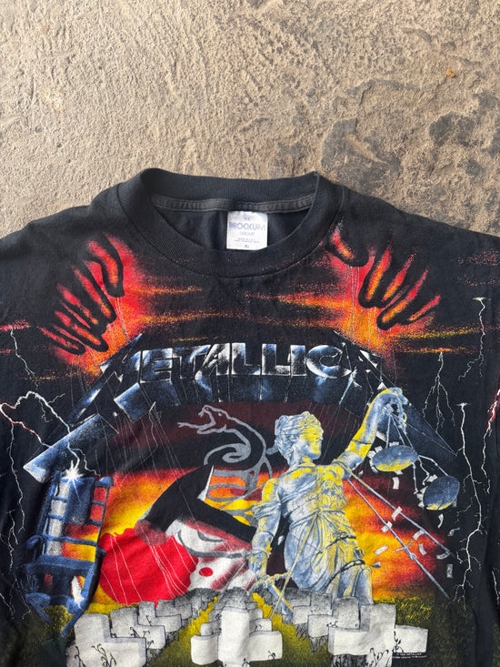 Vintage 1991 Metallica All Over Print Tee | Size XL