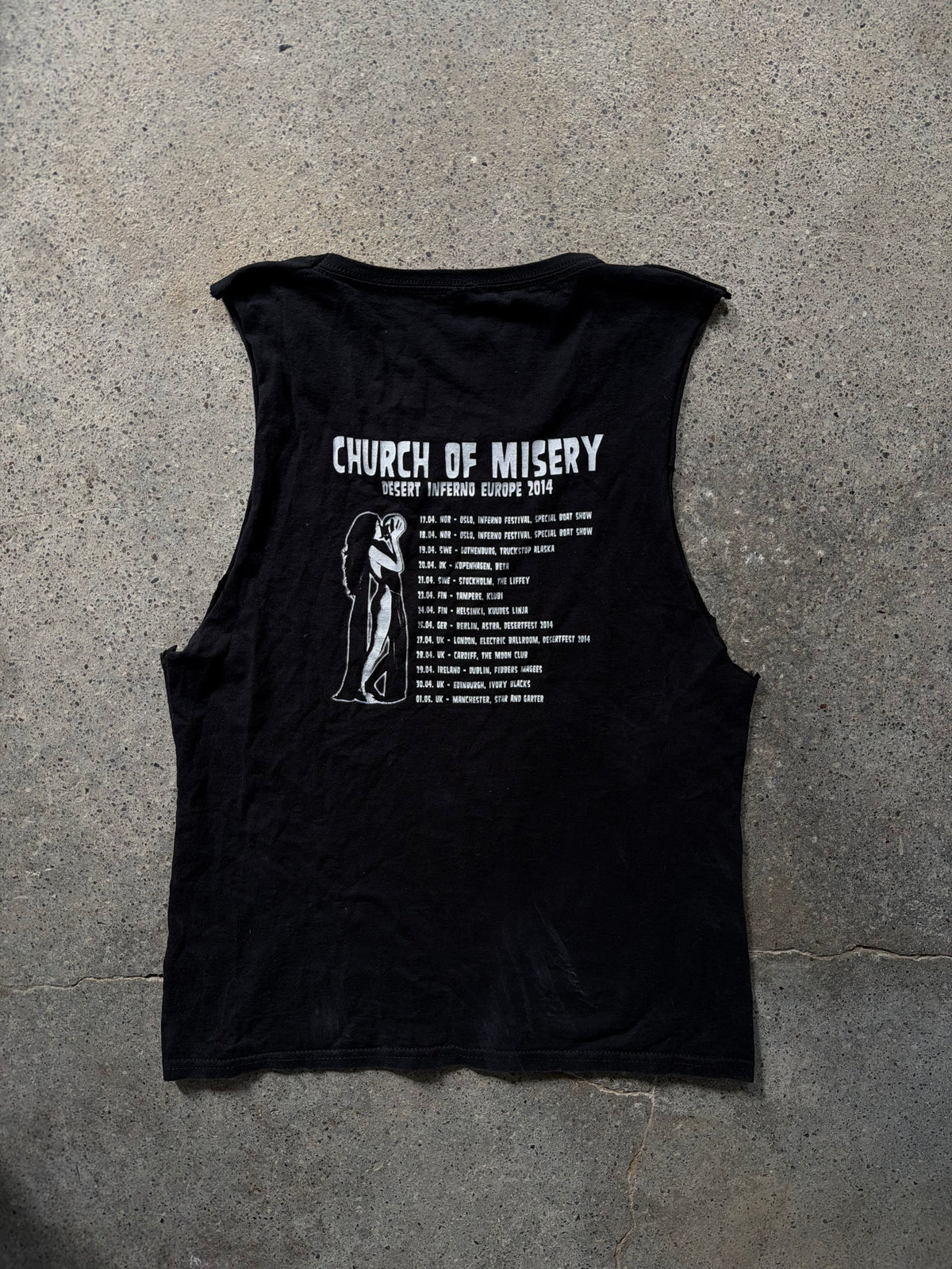 2010s Church of Misery Desert Inferno Europe 2014 Tour T-Shirt | Size M