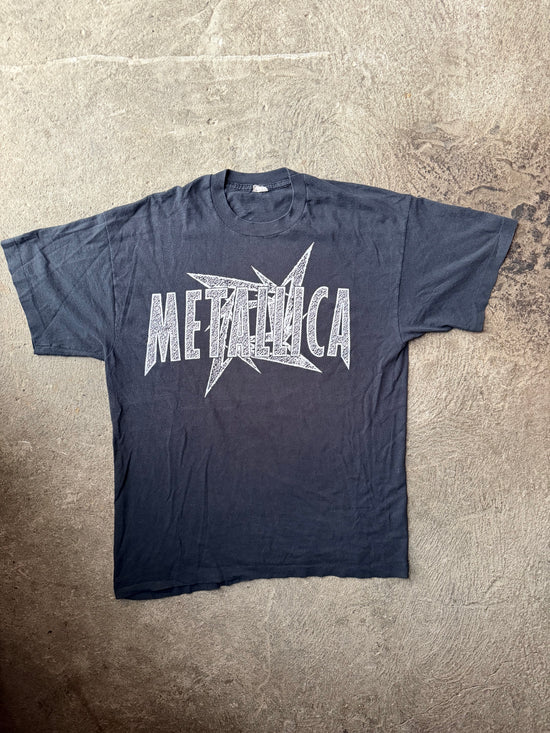 90s Metallica Star Logo Vintage Tee | Size L