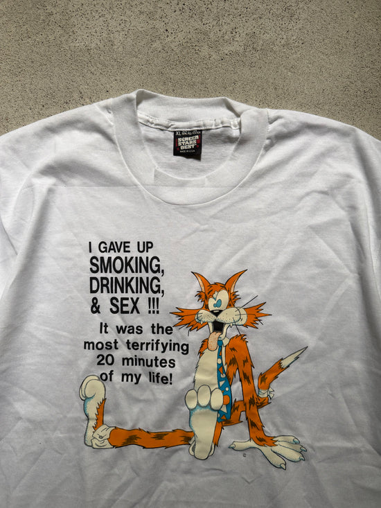 80s Bill the Cat “I Gave Up…” T-Shirt | Size XL
