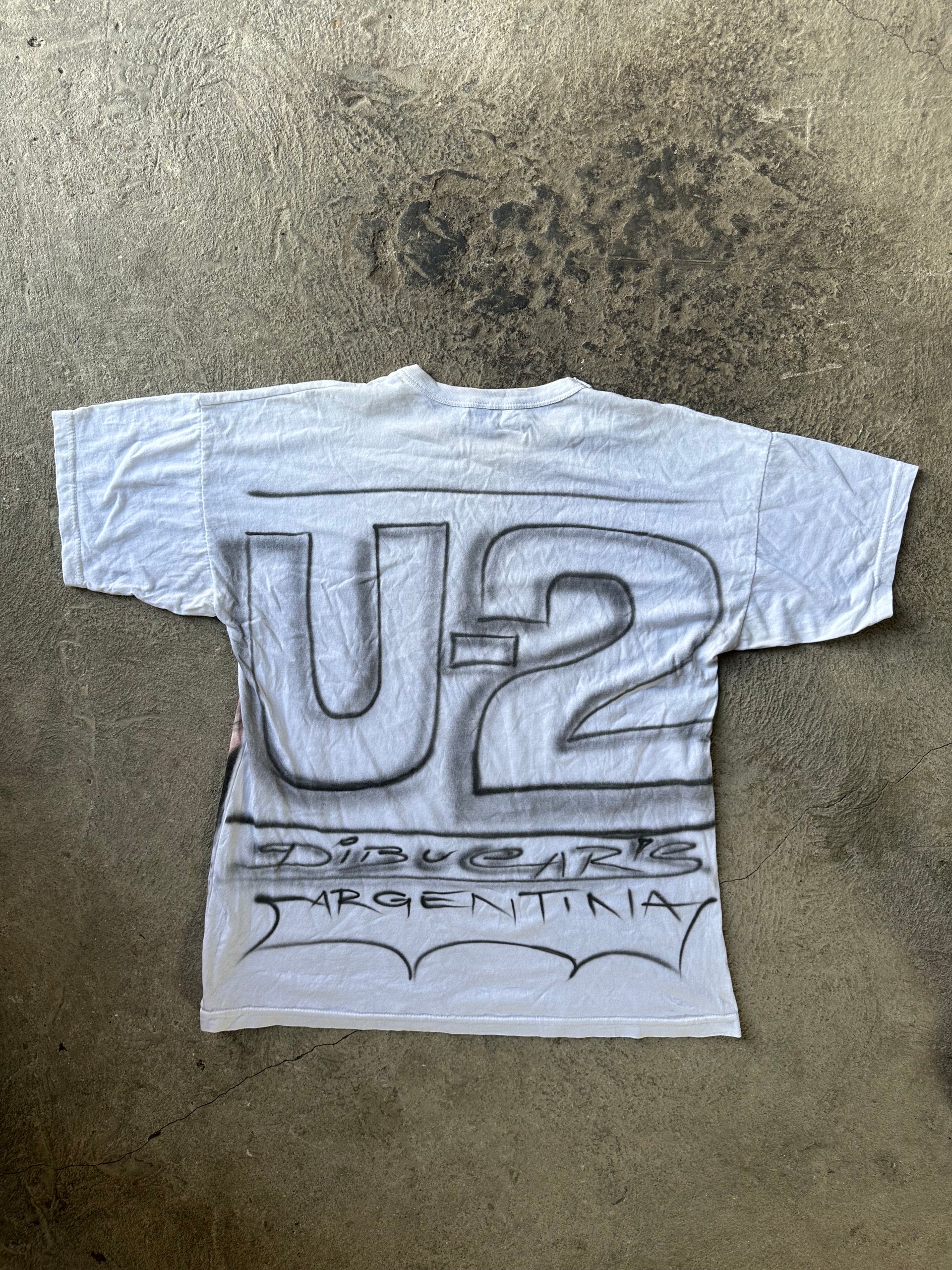 00s U2 Airbrush Bootleg Argentina Tee | Size XL