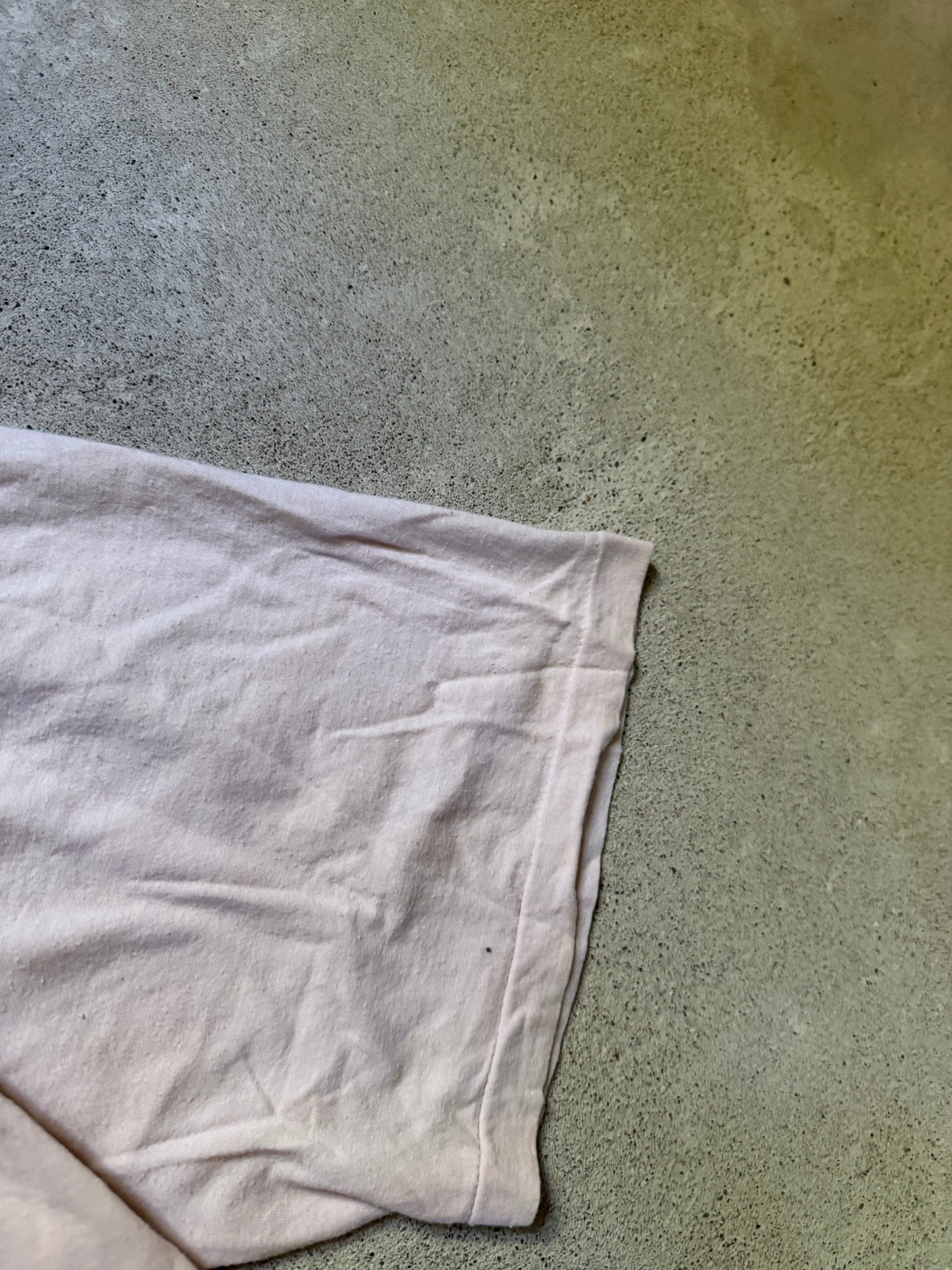 80s Pale Pink Blank Tee | Size XL