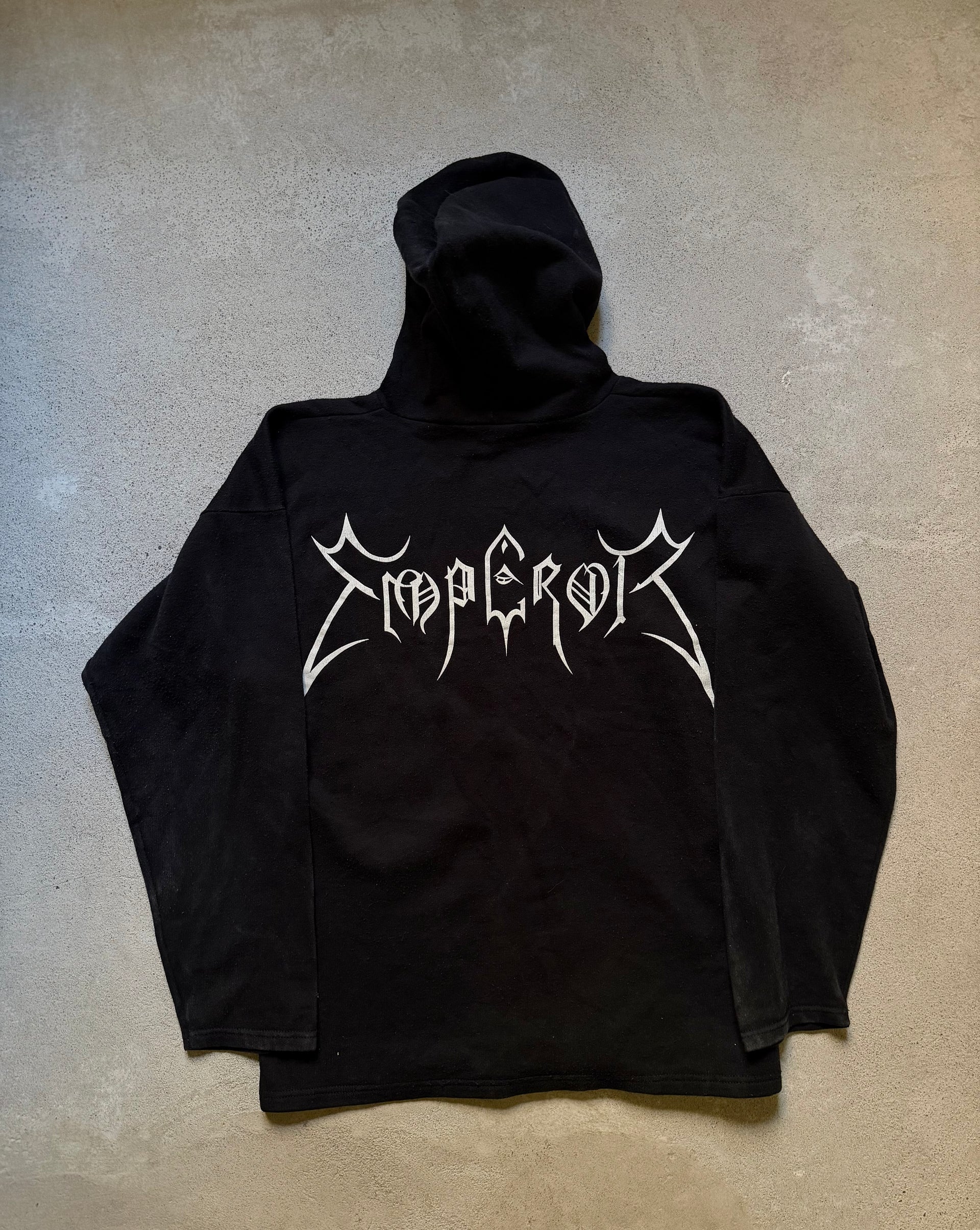 90s Emperor Black Metal Hoodie | Size L