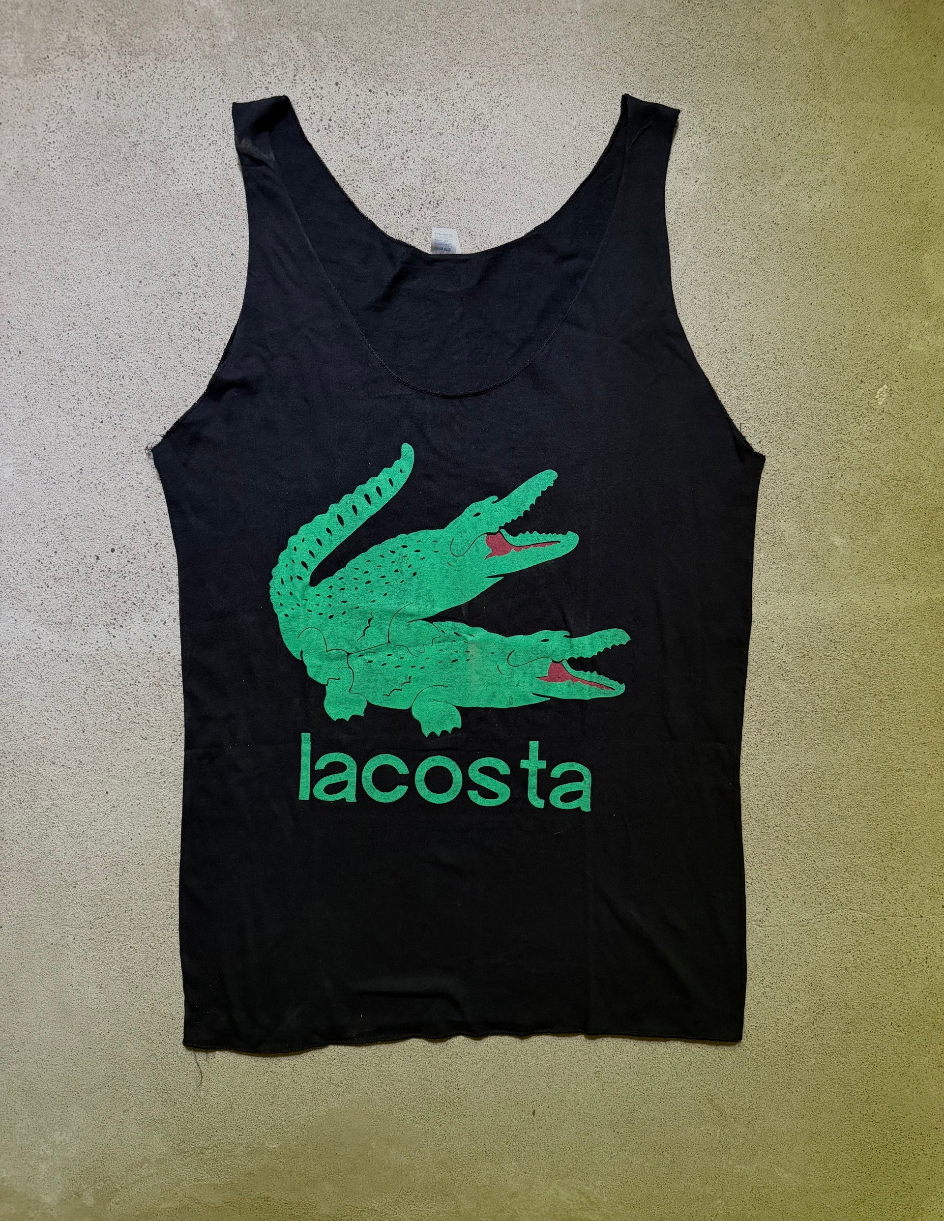 1980s Lacosta Parody Tank Top | Size XL