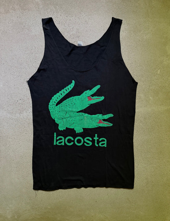 1980s Lacosta Parody Tank Top | Size XL