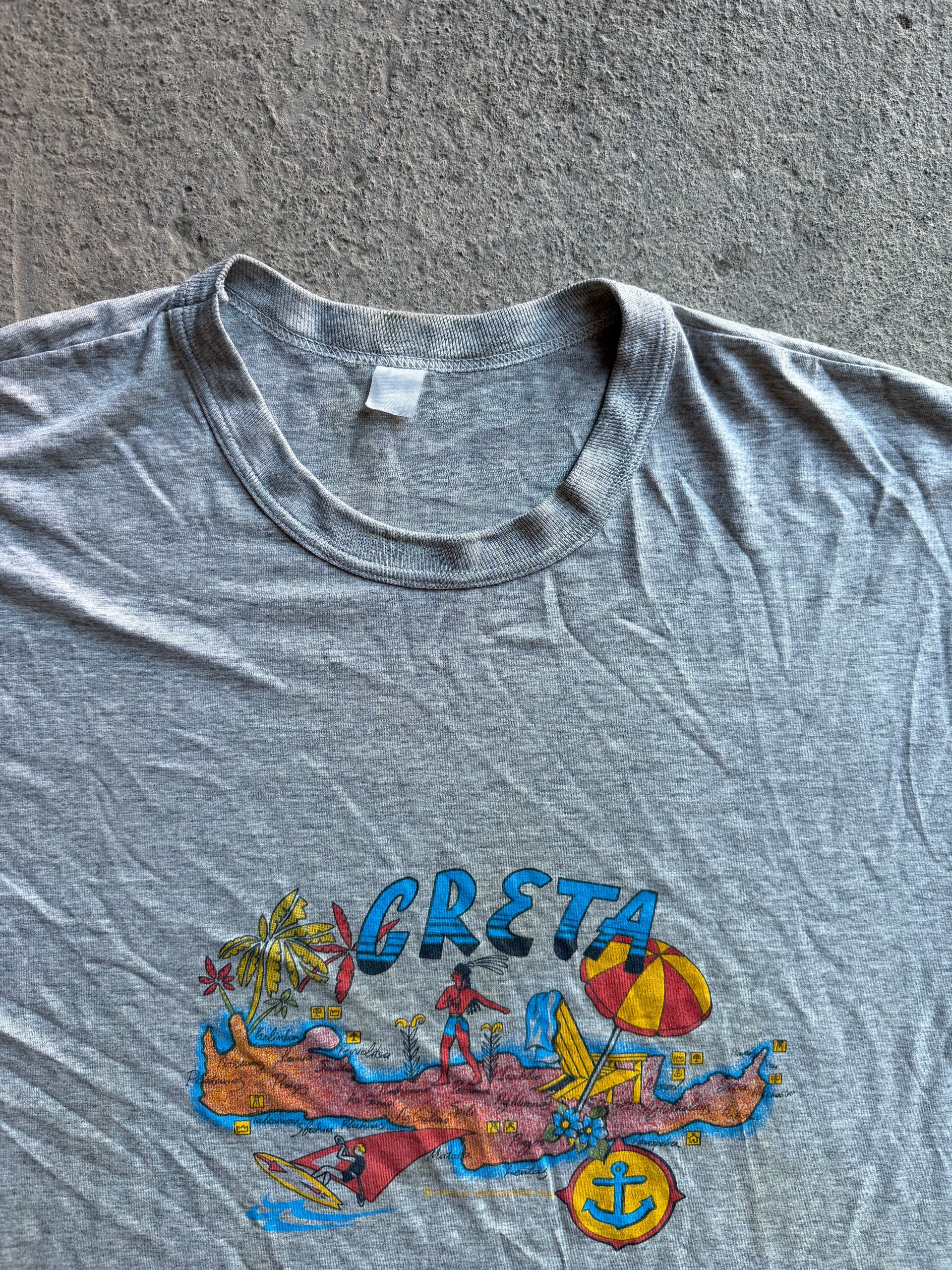 90s Crete Souvenir Tee | Size L