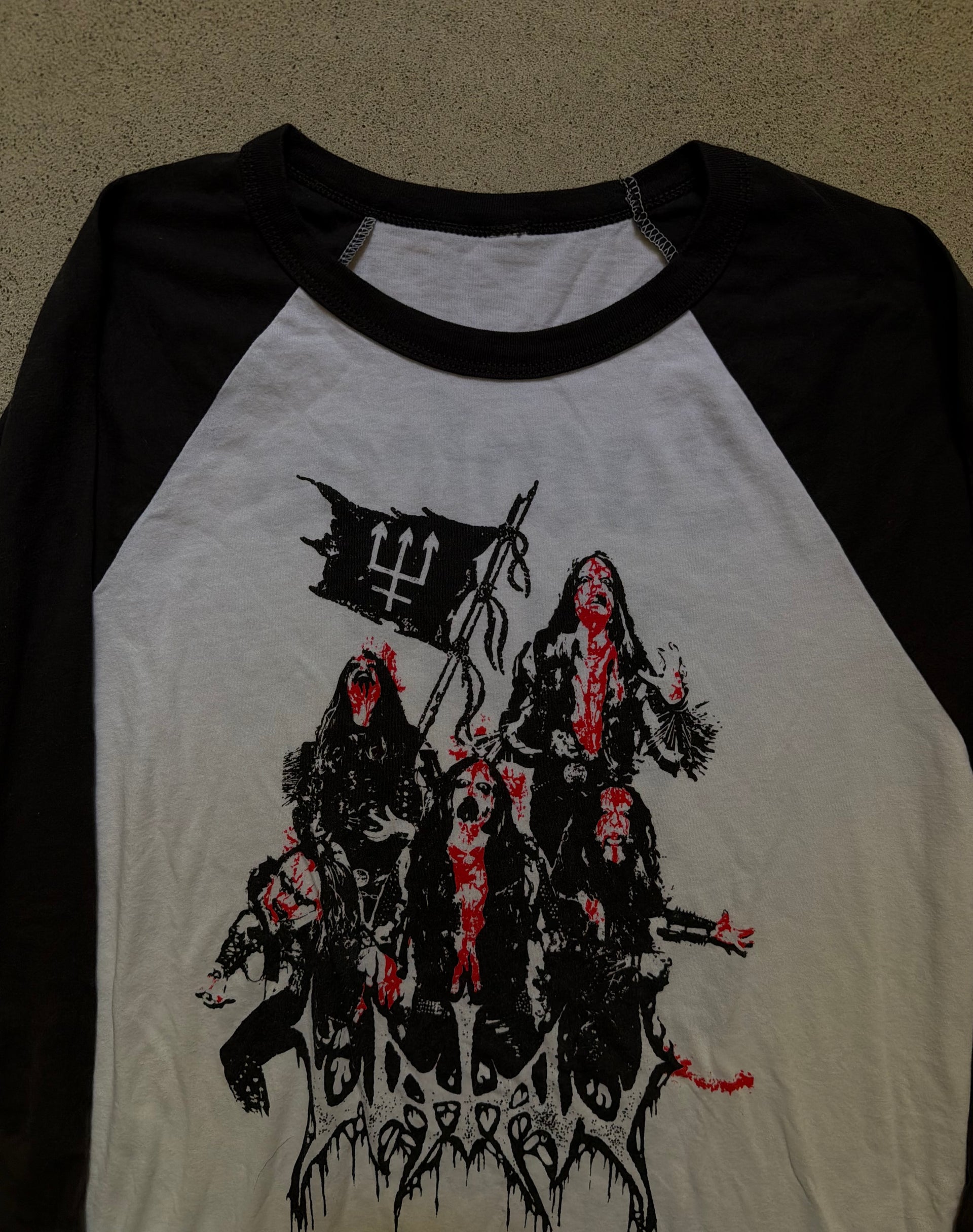 2000s Watain Lawless Black Metal Darkness Raglan | Size L