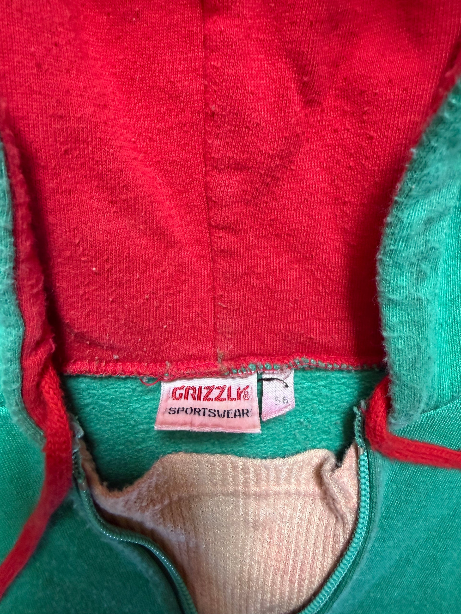 90s Half Zip Hoodie | Size L