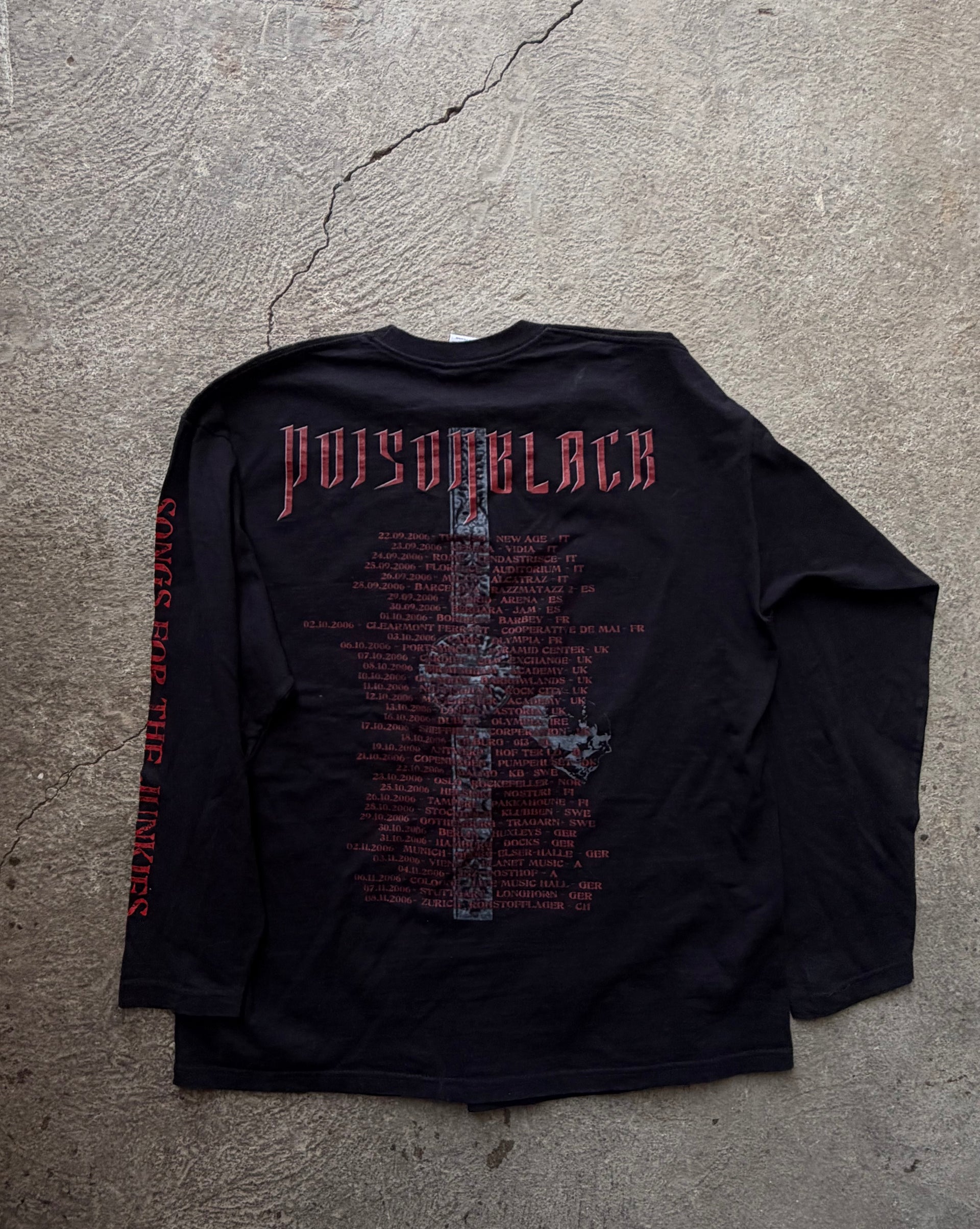 00s Poisonblack Tour 2006 Longsleeve | Size L