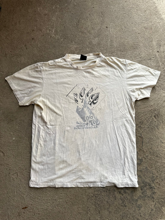 Vintage 2006 Quiksilver Bowlriders promo t-shirt skateboarding event faded white size XL