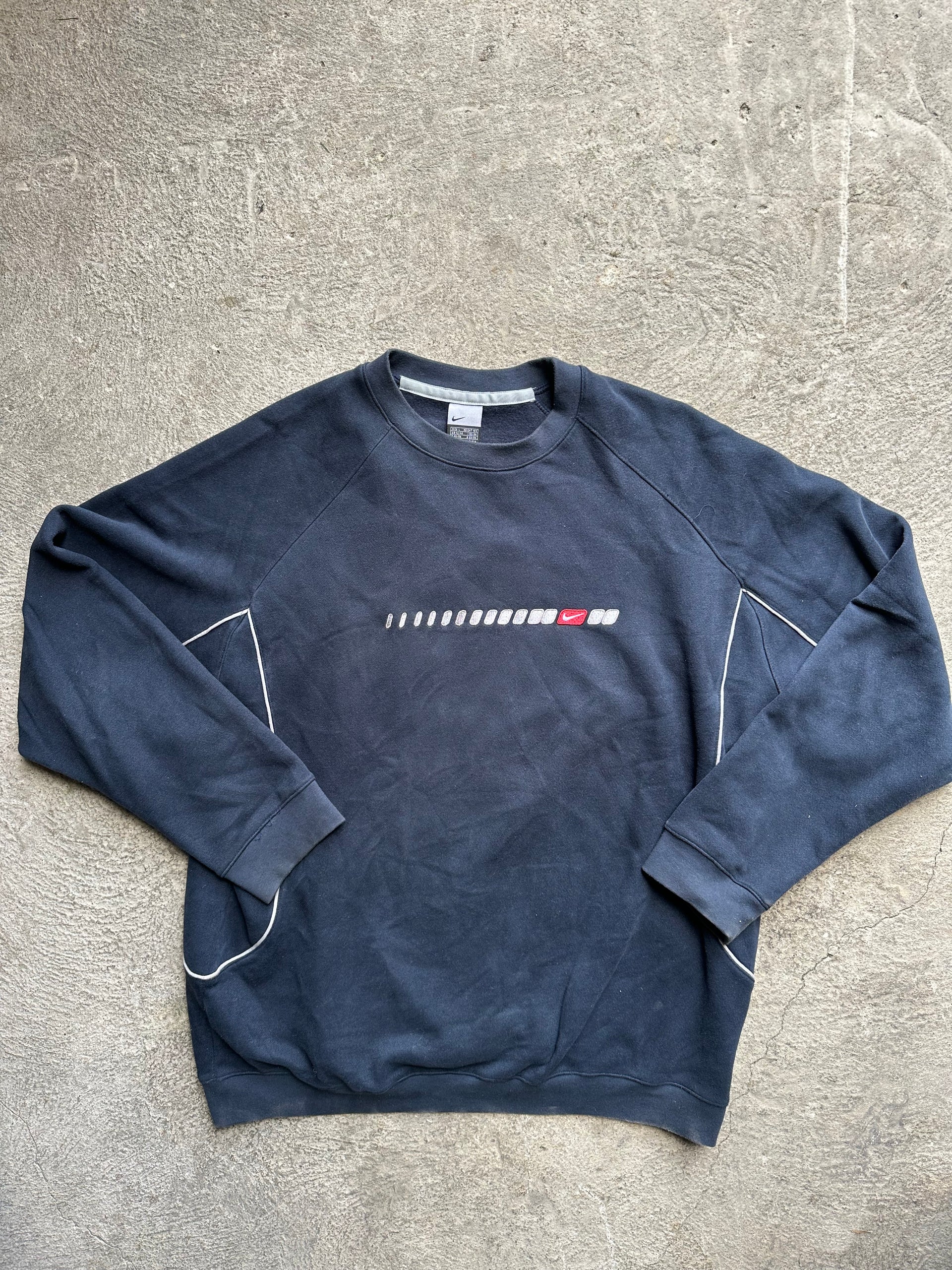 00s Nike Rare Swoosh Line Sweatshirt | Size L