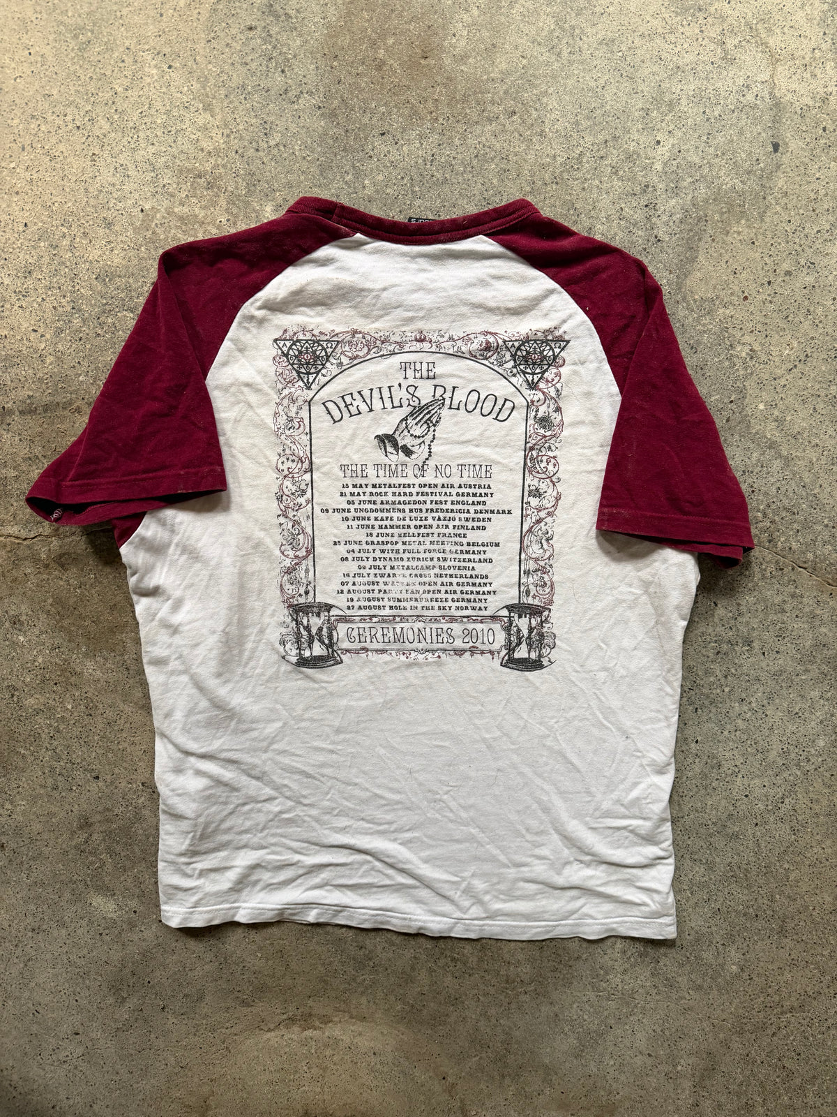 2010 The Devil’s Blood Ceremonies Tour Raglan T-Shirt | Size M