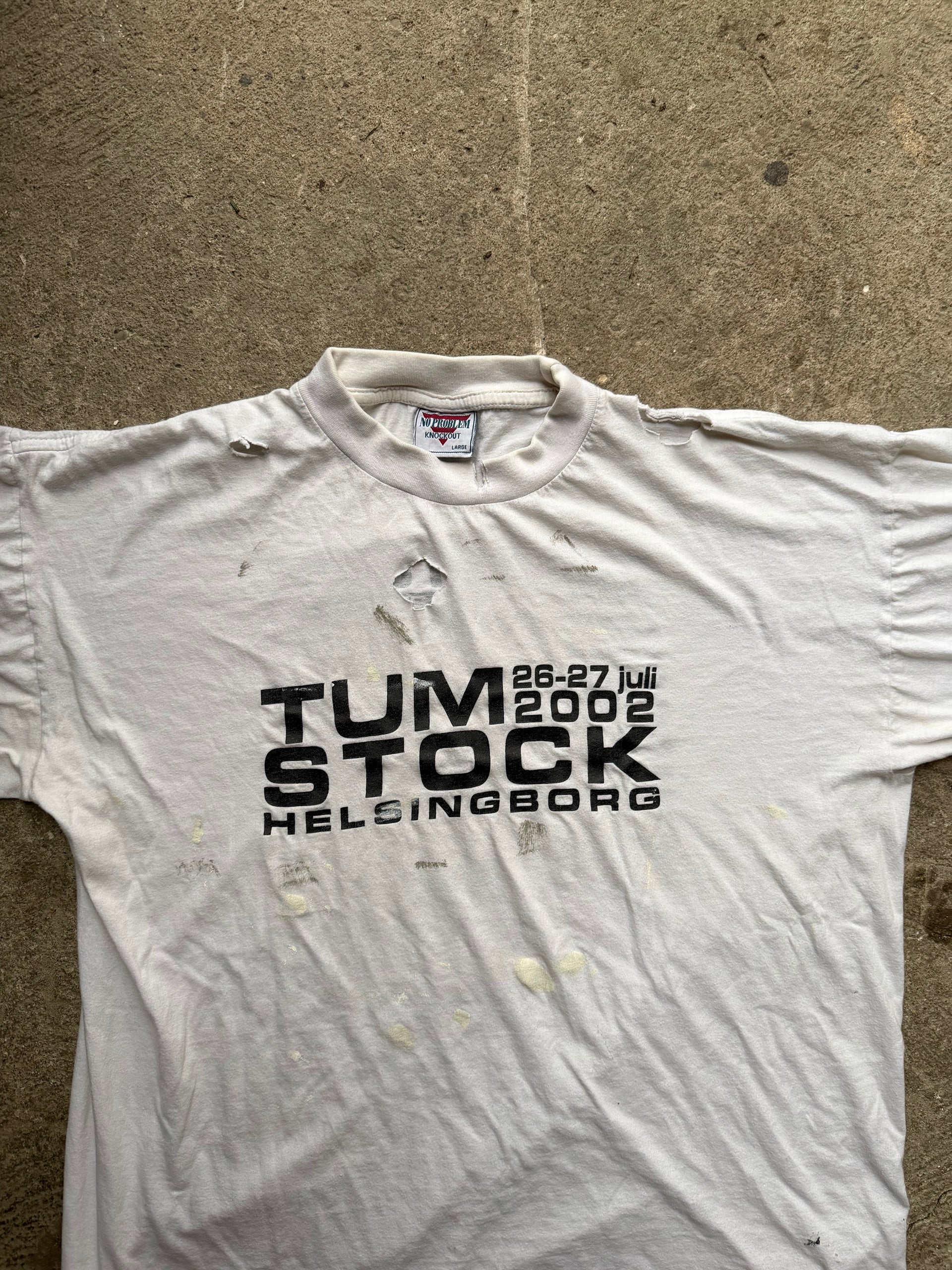 2002 Tumstock Festival Tee Trashed |Size L