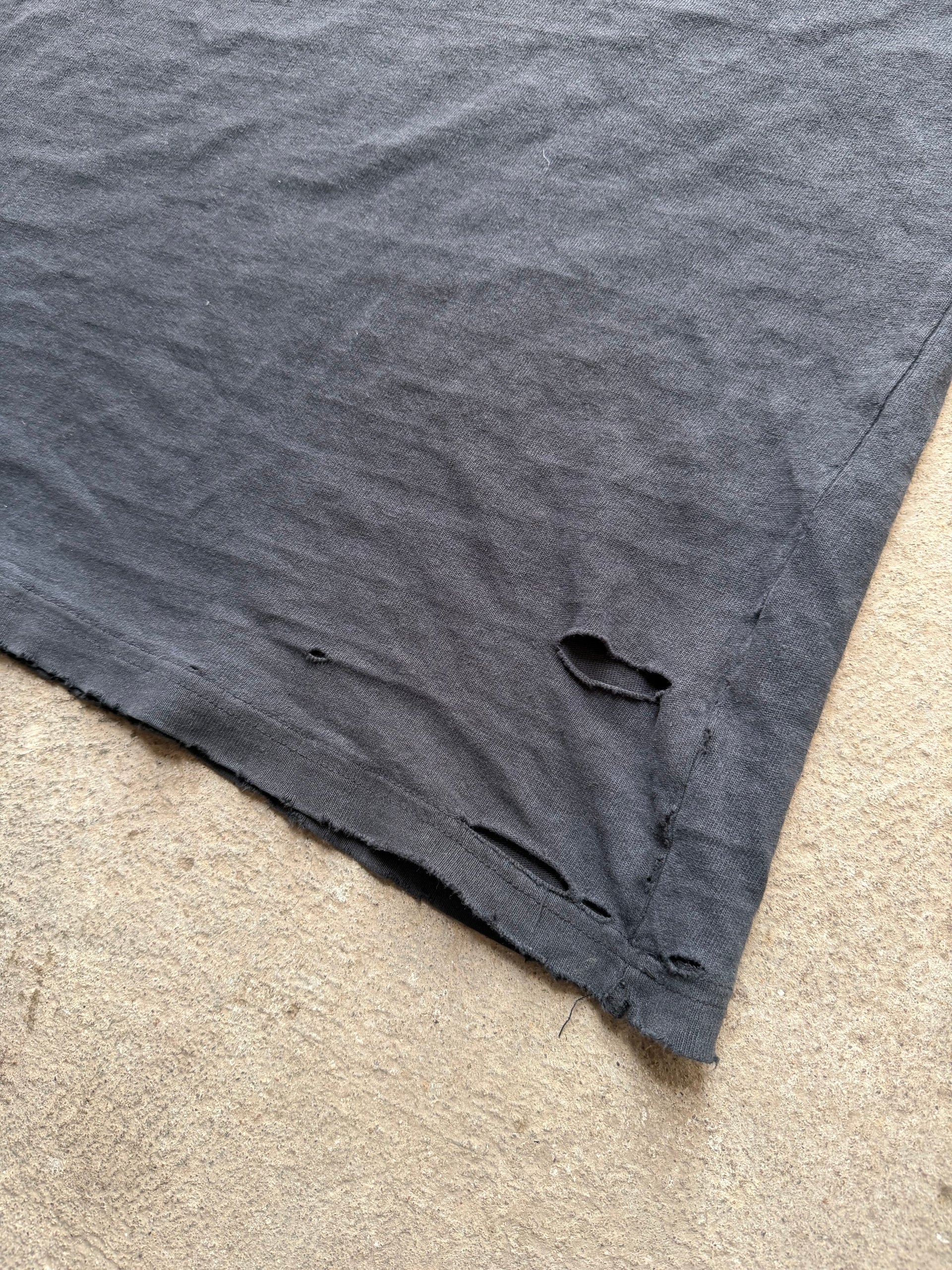 00s Faded Distressed Blank T-Shirt | Size XL