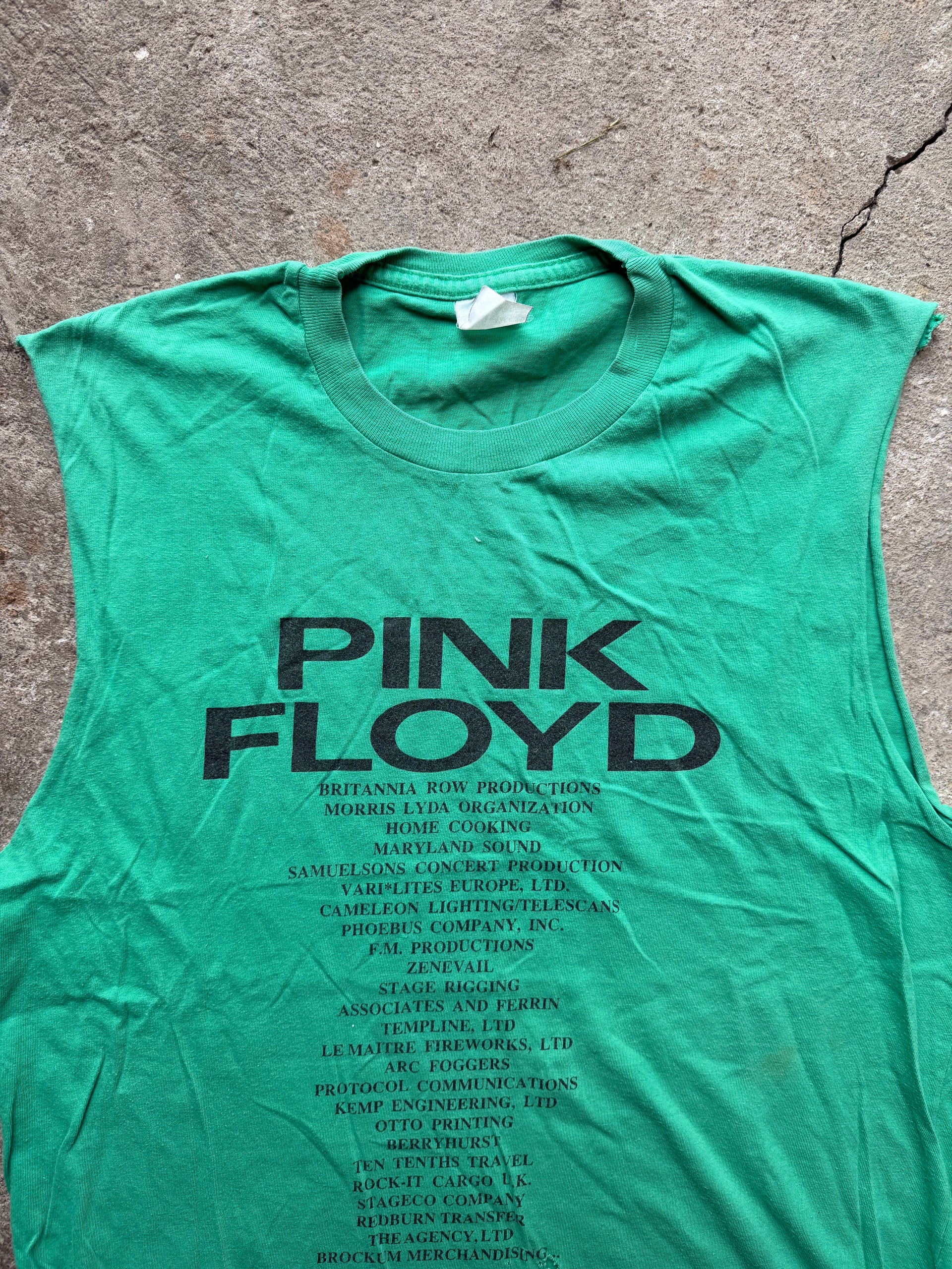 90s Pink Floyd Crew Sleeveless Tee | Size L