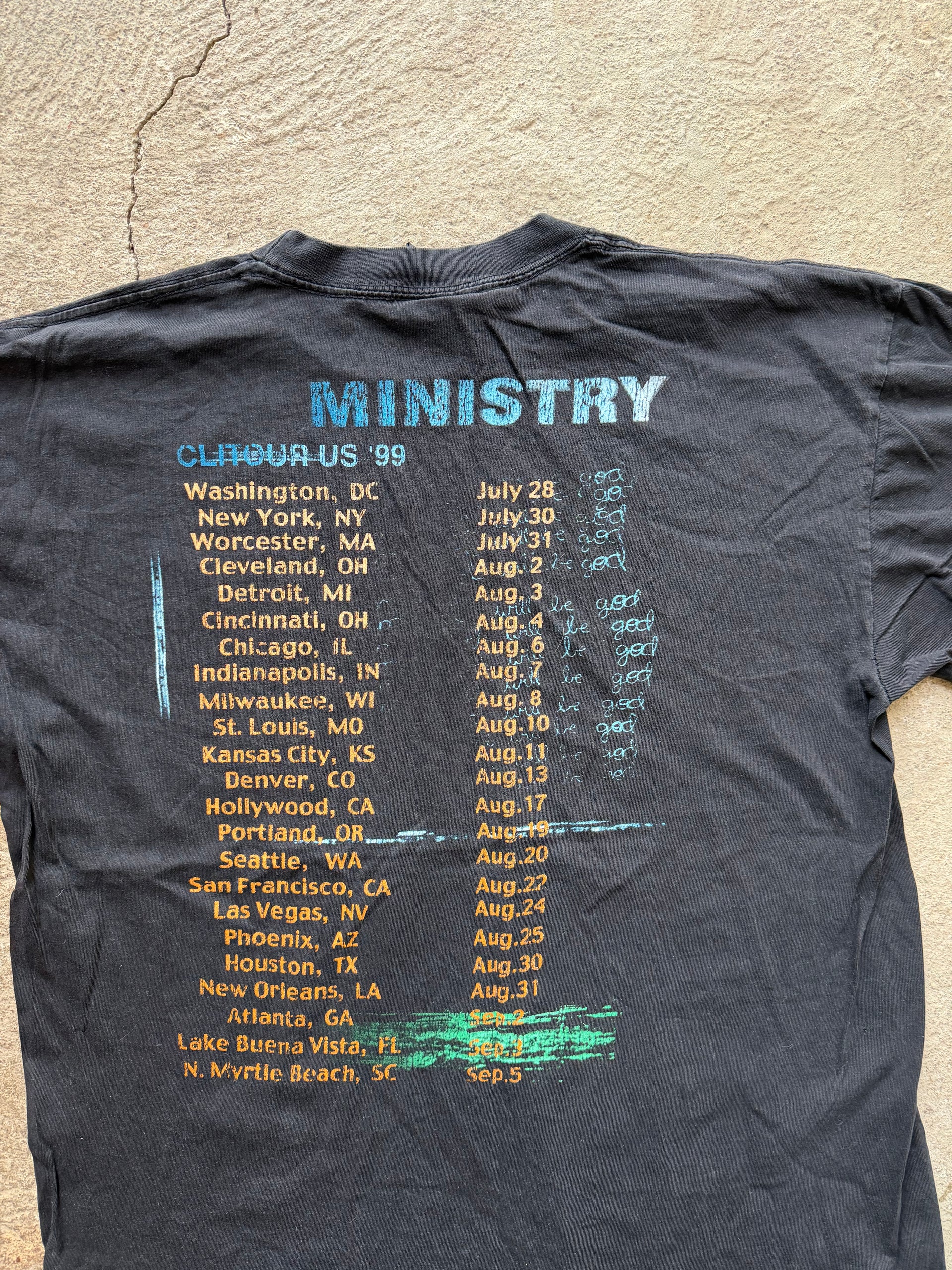 90s Ministry “Dark Side of the Spoon” Tour 1999 Vintage T-Shirt | Size L