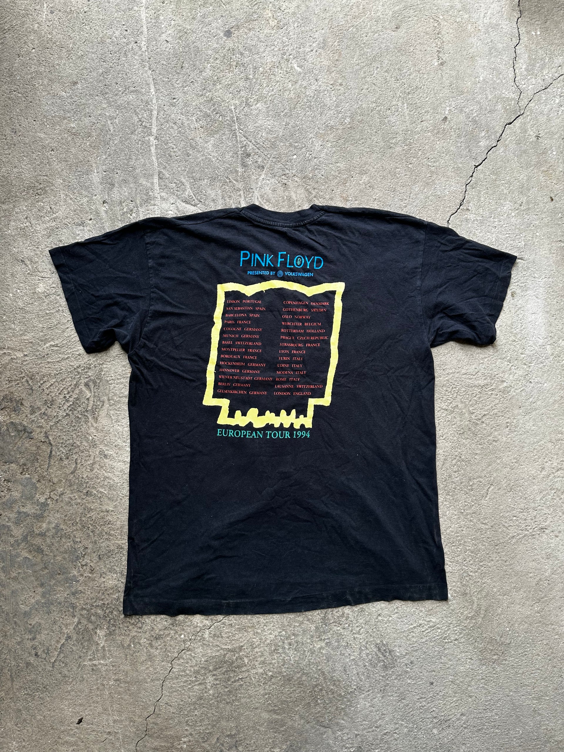 Pink Floyd European Tour 1994 Vintage T-shirt | Size L/XL