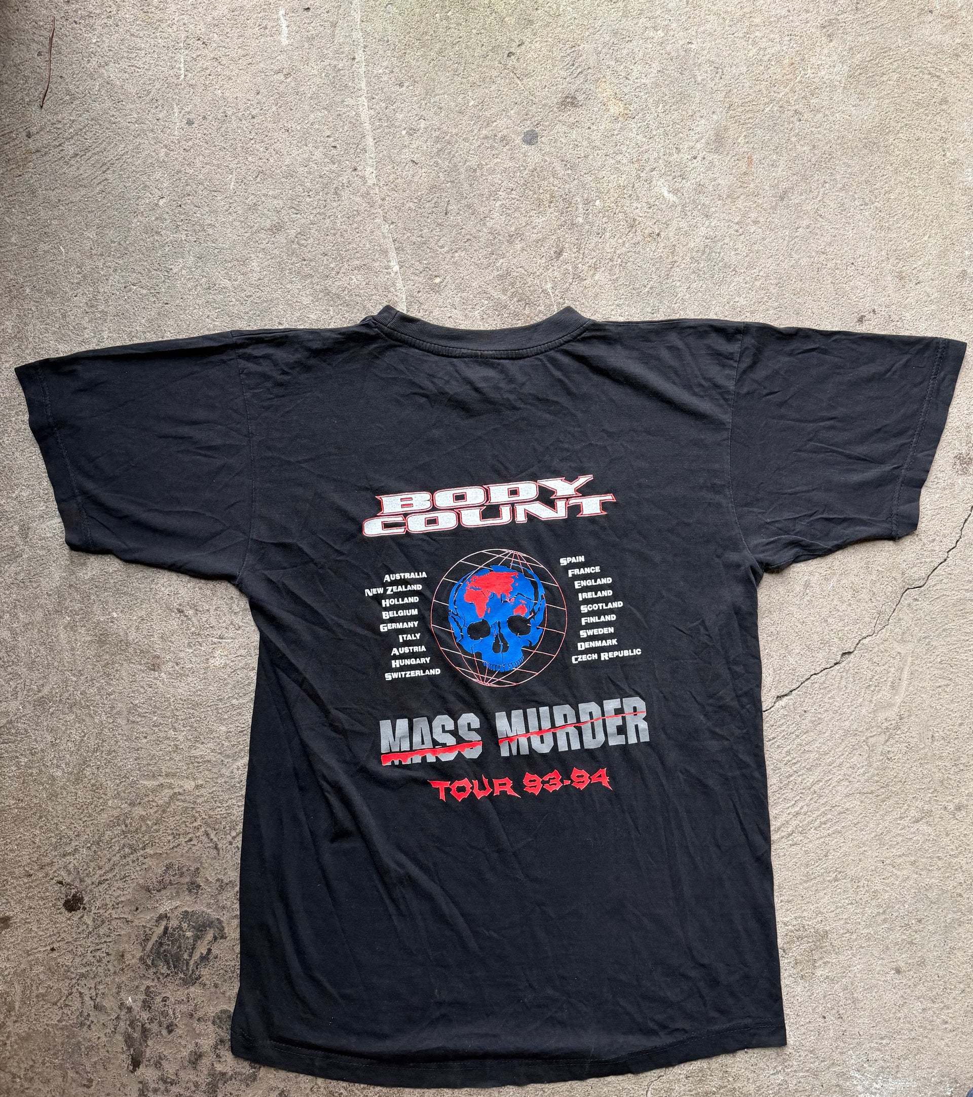 90s Body Count Mass Murder Tour Tee | Size XL