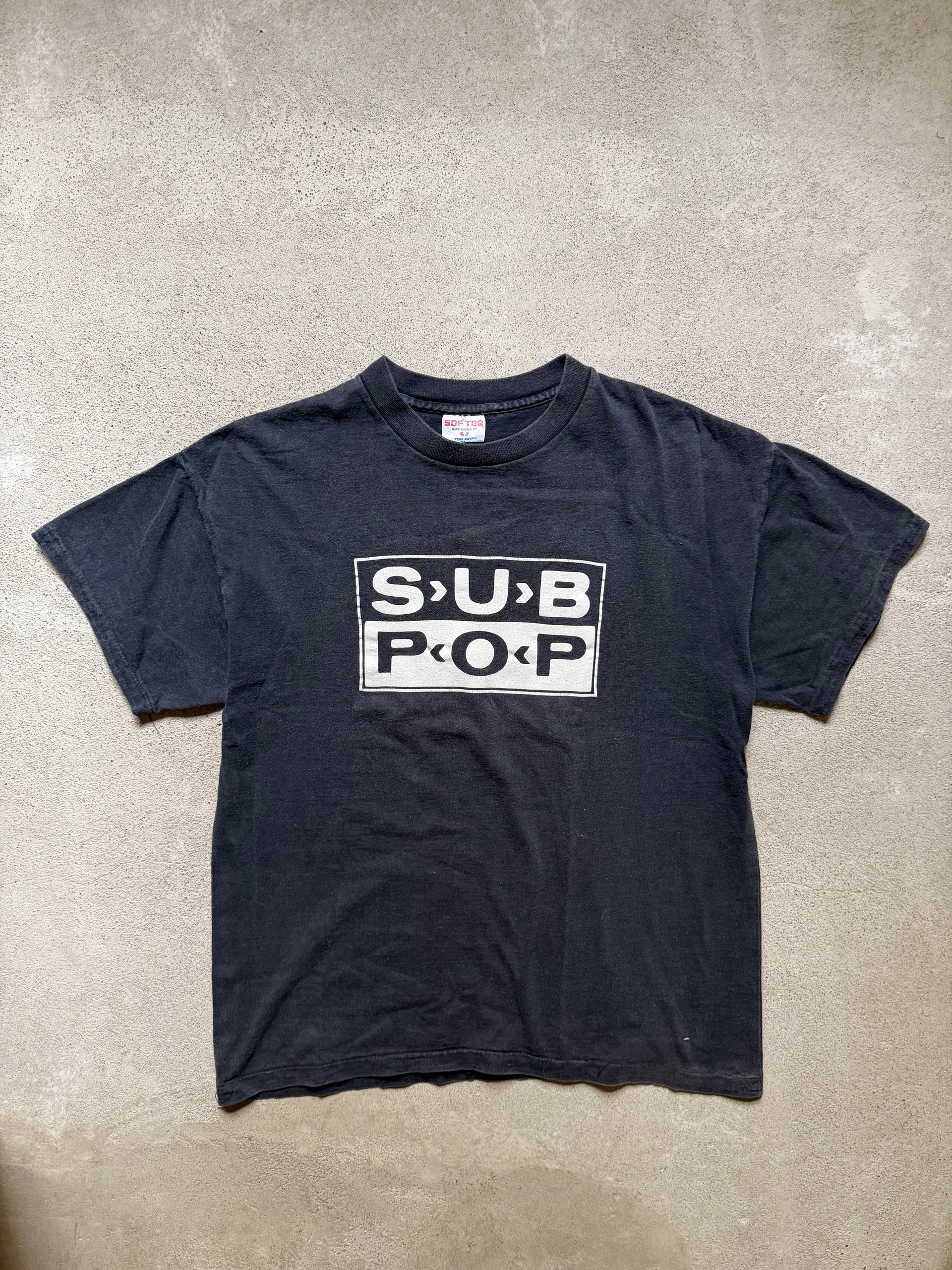 90s Sub Pop Logo T Shirt | Size L