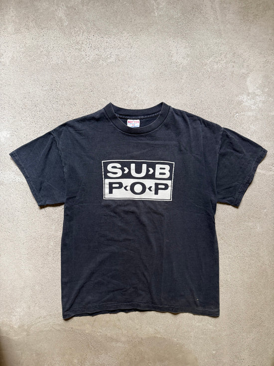 90s Sub Pop Logo T Shirt | Size L