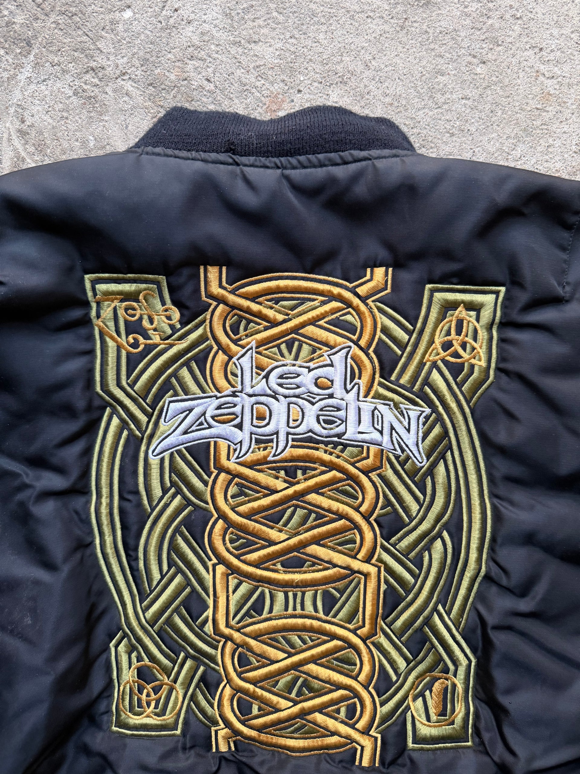 80s Led Zeppelin Bomber Jacket | Size XL
