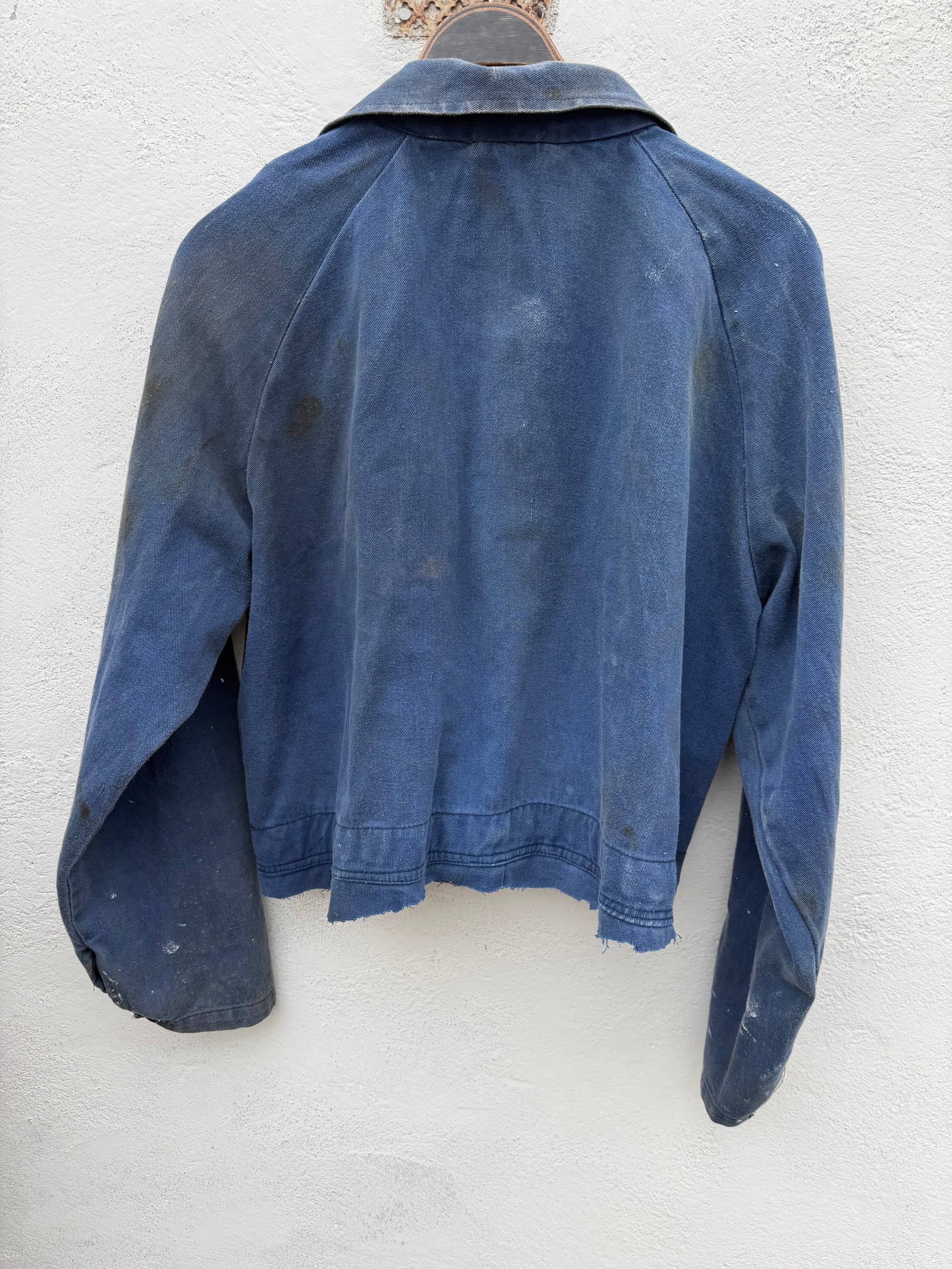 70s Faded Work Jacket Cropped | size L