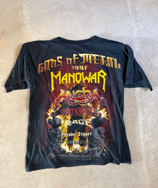 90s Manowar Gods of Metal 1997 T Shirt | Size M
