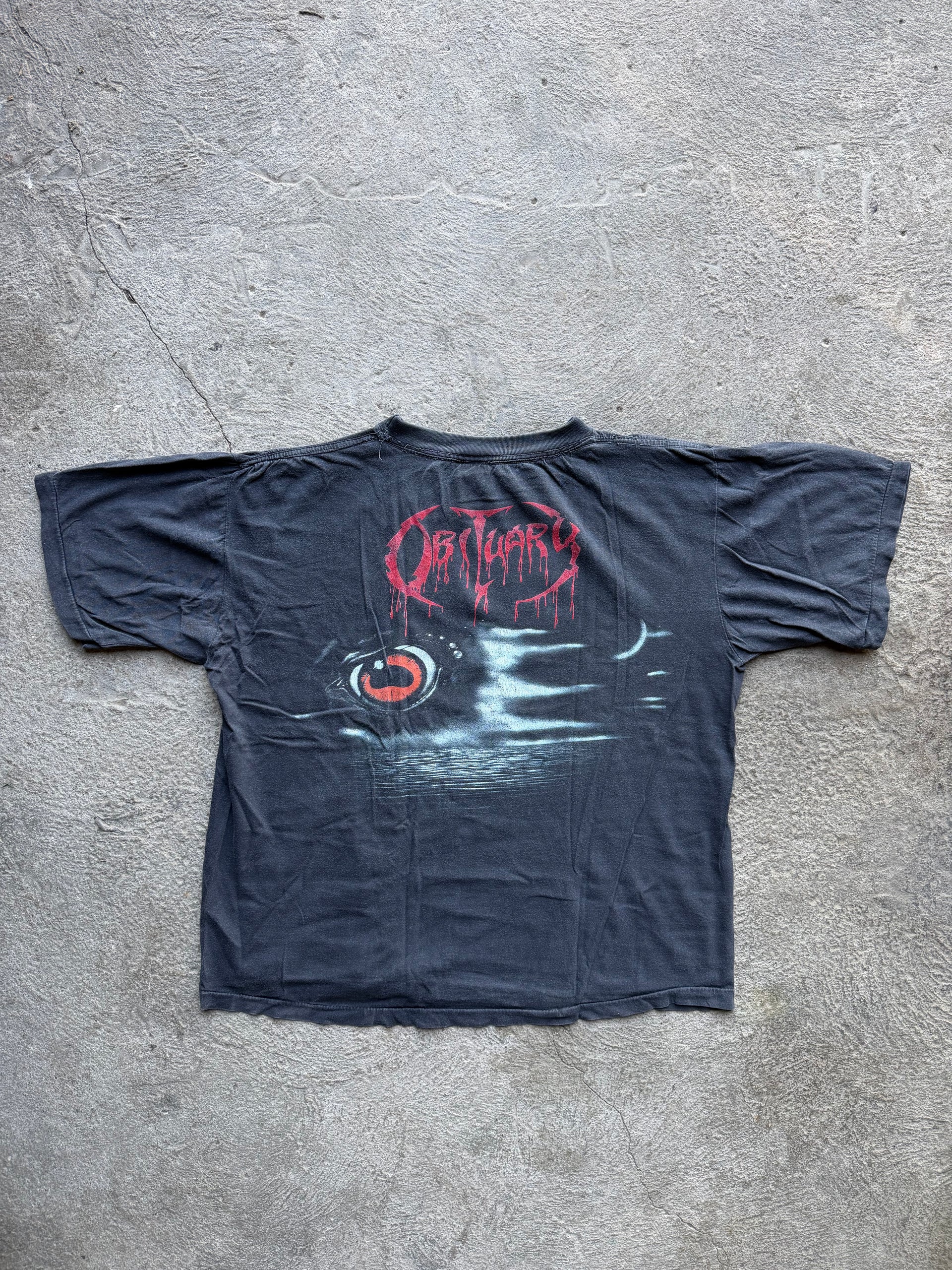 Obituary Cause of Death 1990 Vintage Tee | Size XL