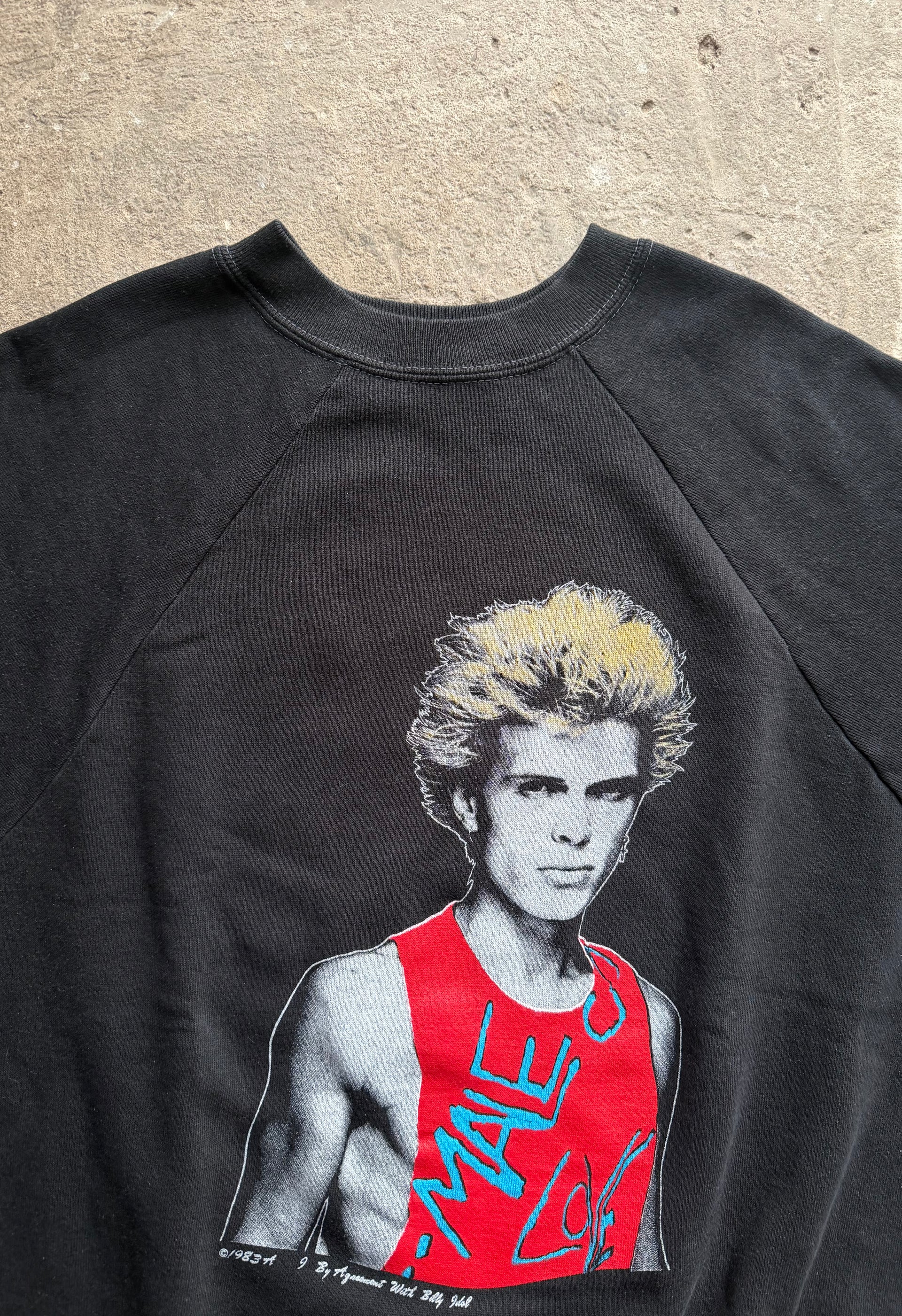 80s Billy Idol “Male Love” 1983 Vintage Sweatshirt | Size L