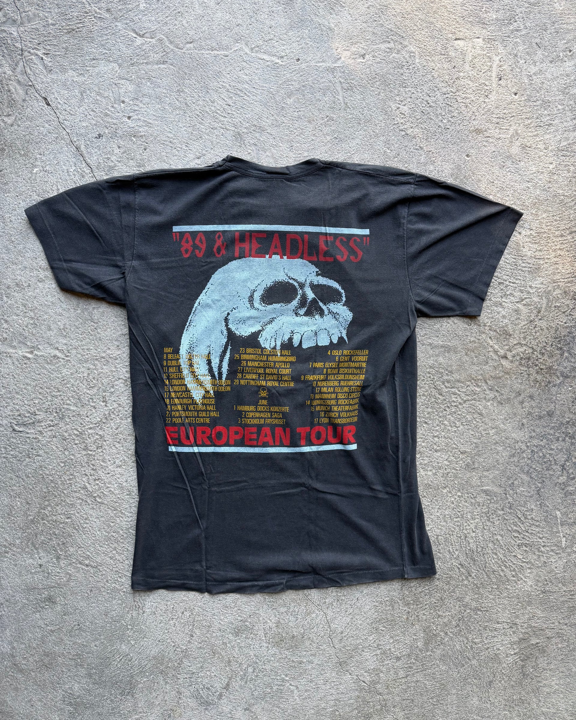 W.A.S.P. 1989 Headless European Tour Vintage Tee | Size L