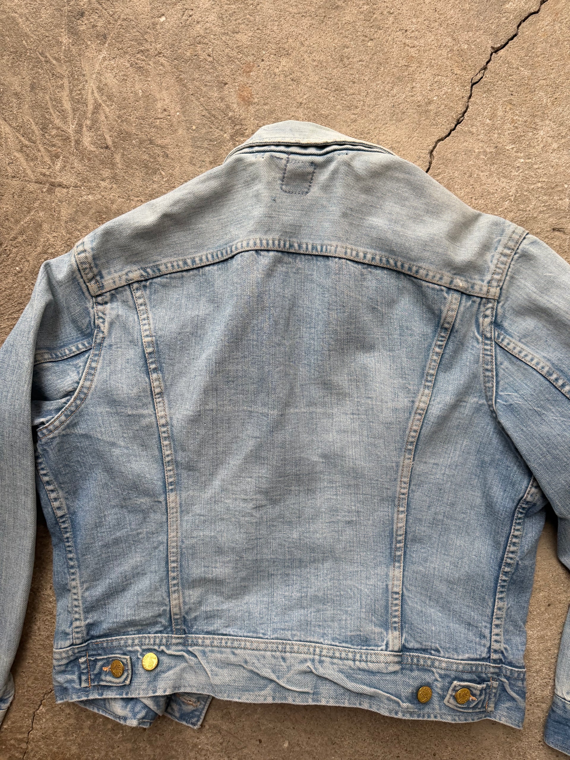 70s Lee Light Wash Denim Jacket | Size M/42