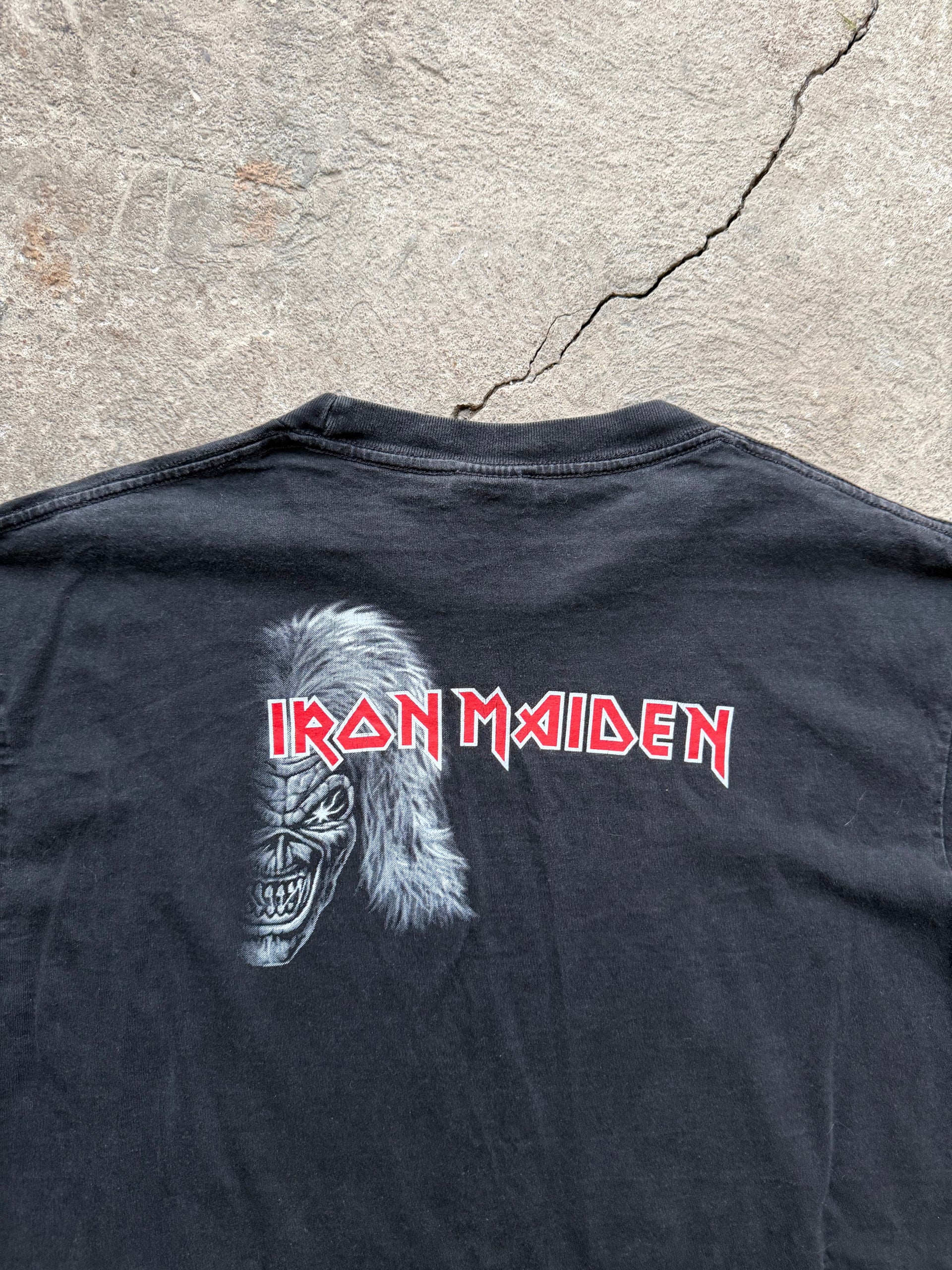 90s Faded Iron Maiden Tee | Size XL