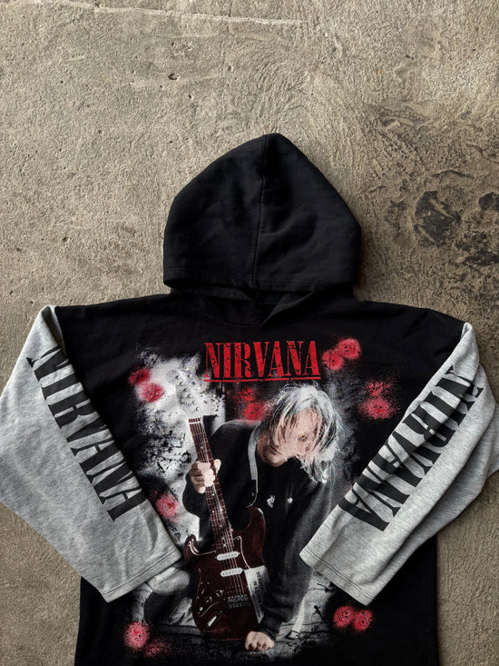 90s Nirvana Kurt Cobain Memorial Hoodie | Size L