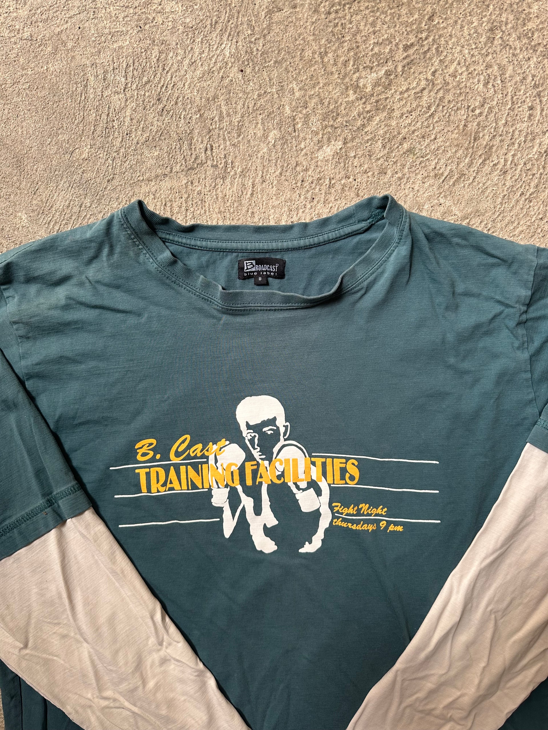 Y2K Broadcast Studios Boxing Longsleeve Tee | Size XL
