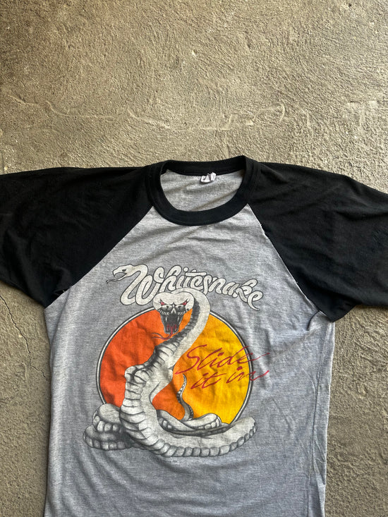 Vintage Whitesnake 1984 Slide It In Tour Tee | Size S/ M