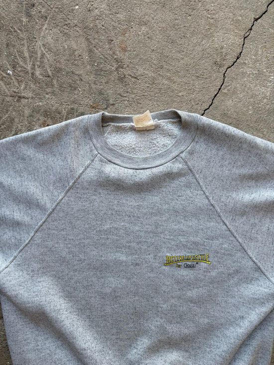 80s Raglan Short Sleeve Sweatshirt | Size M