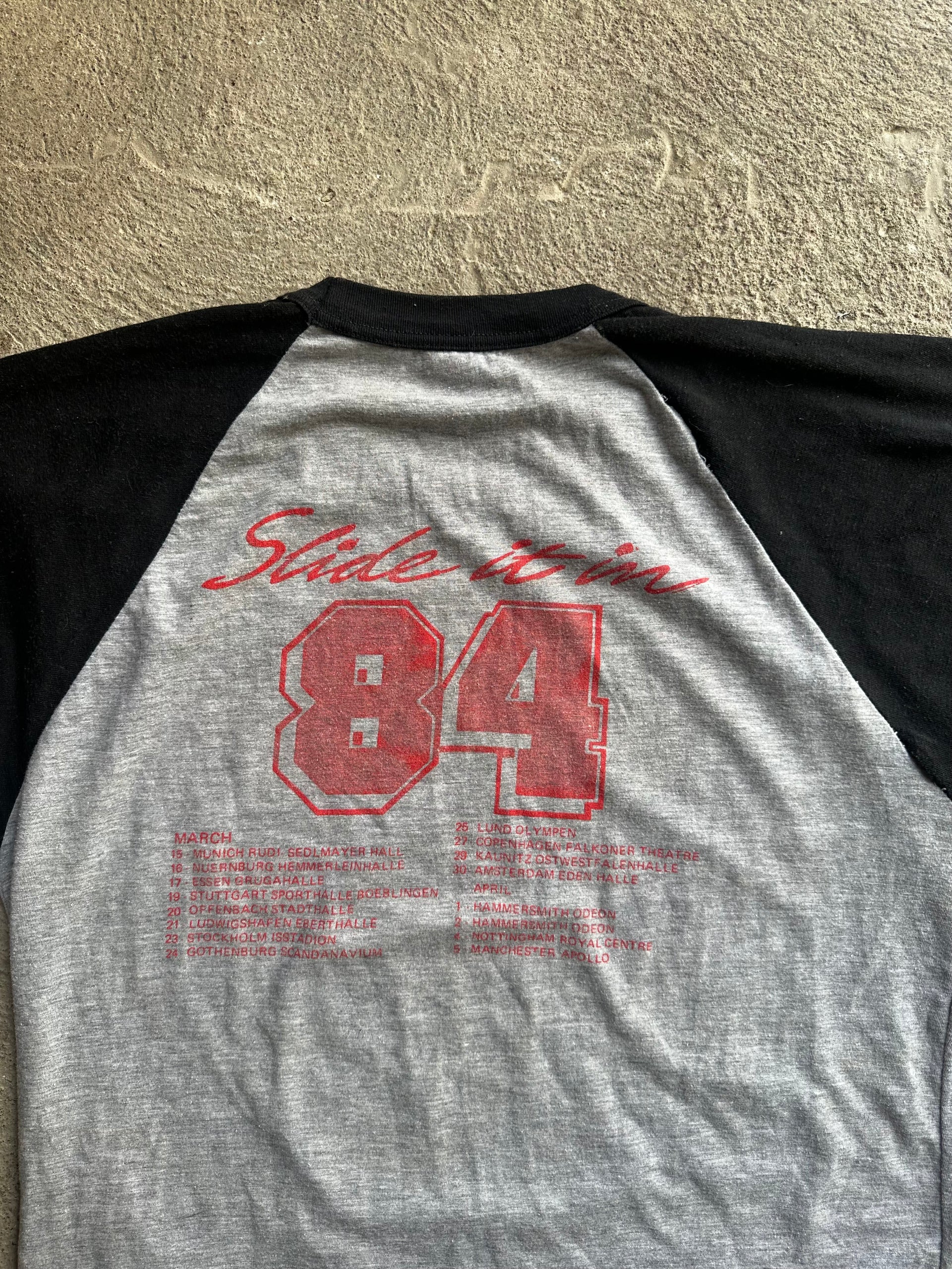 Vintage Whitesnake 1984 Slide It In Tour Tee | Size S/ M