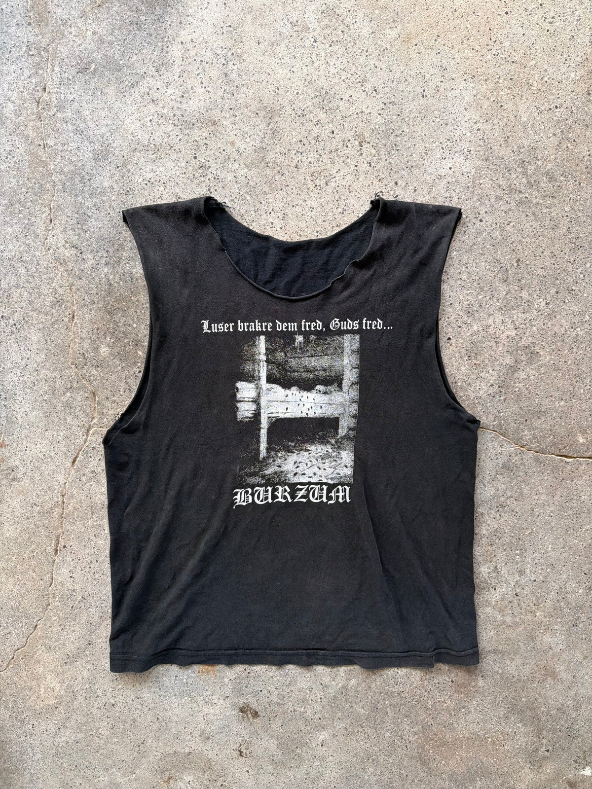 90s Burzum “Coming Soon to a Church Near You” Sleeveless T-Shirt | Size L