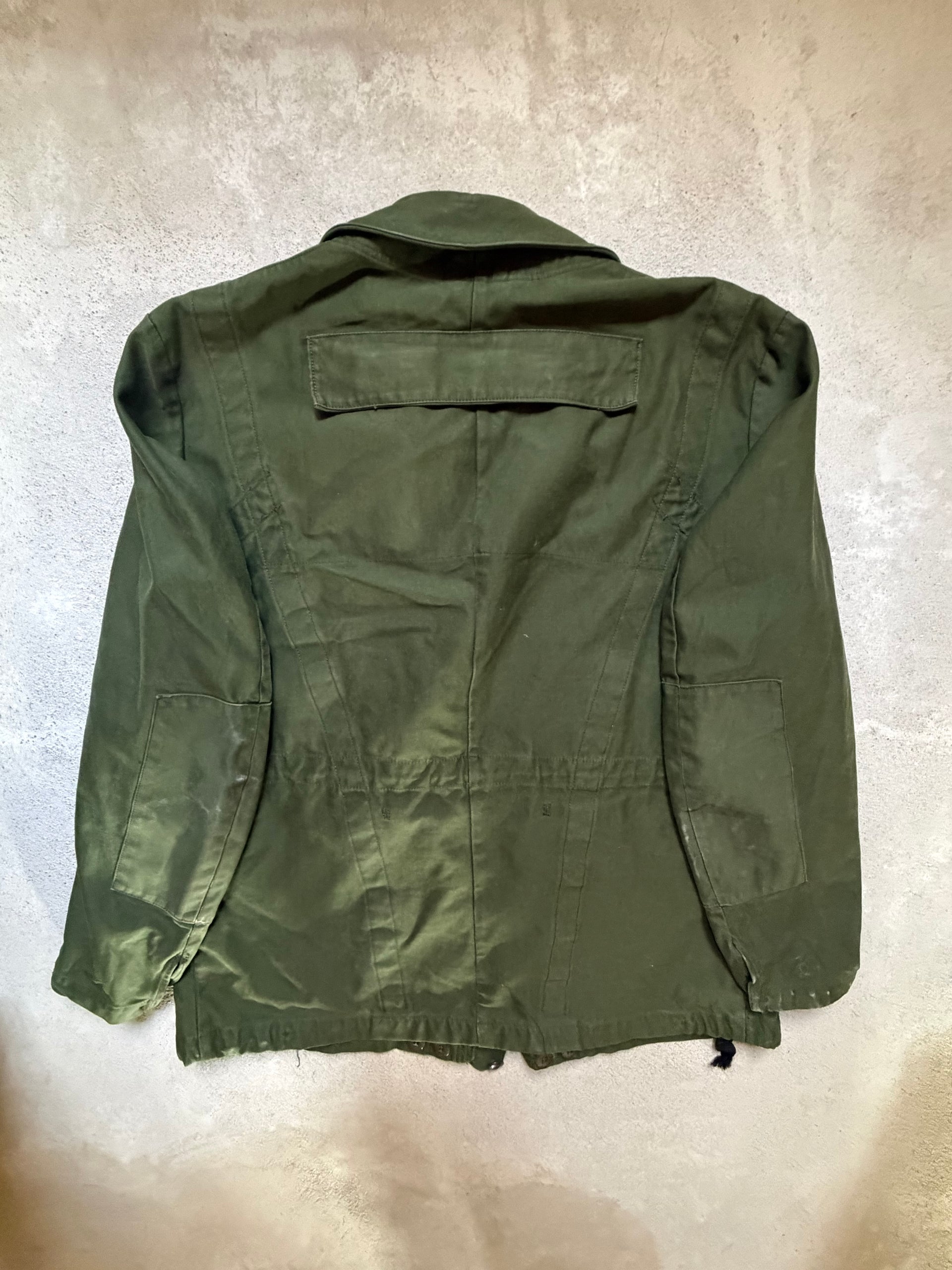 70s Military Tanker Jacket Olive | Size XL