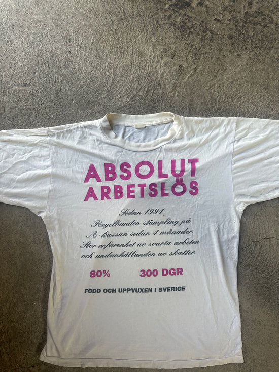 90s Absolut Arbetslös vintage Tee | Size XL