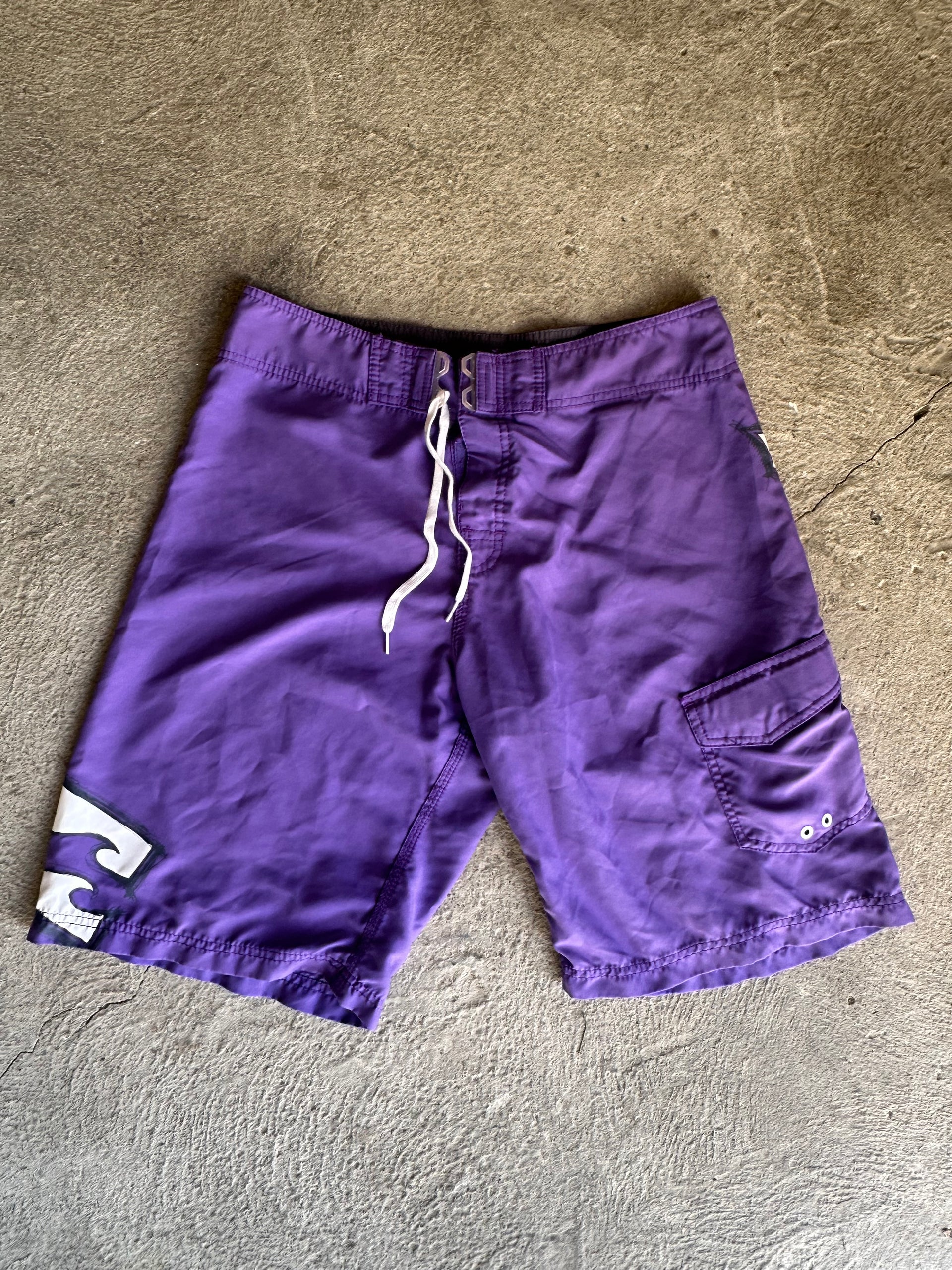 Billabong Purple Logo Board Shorts | Size 34