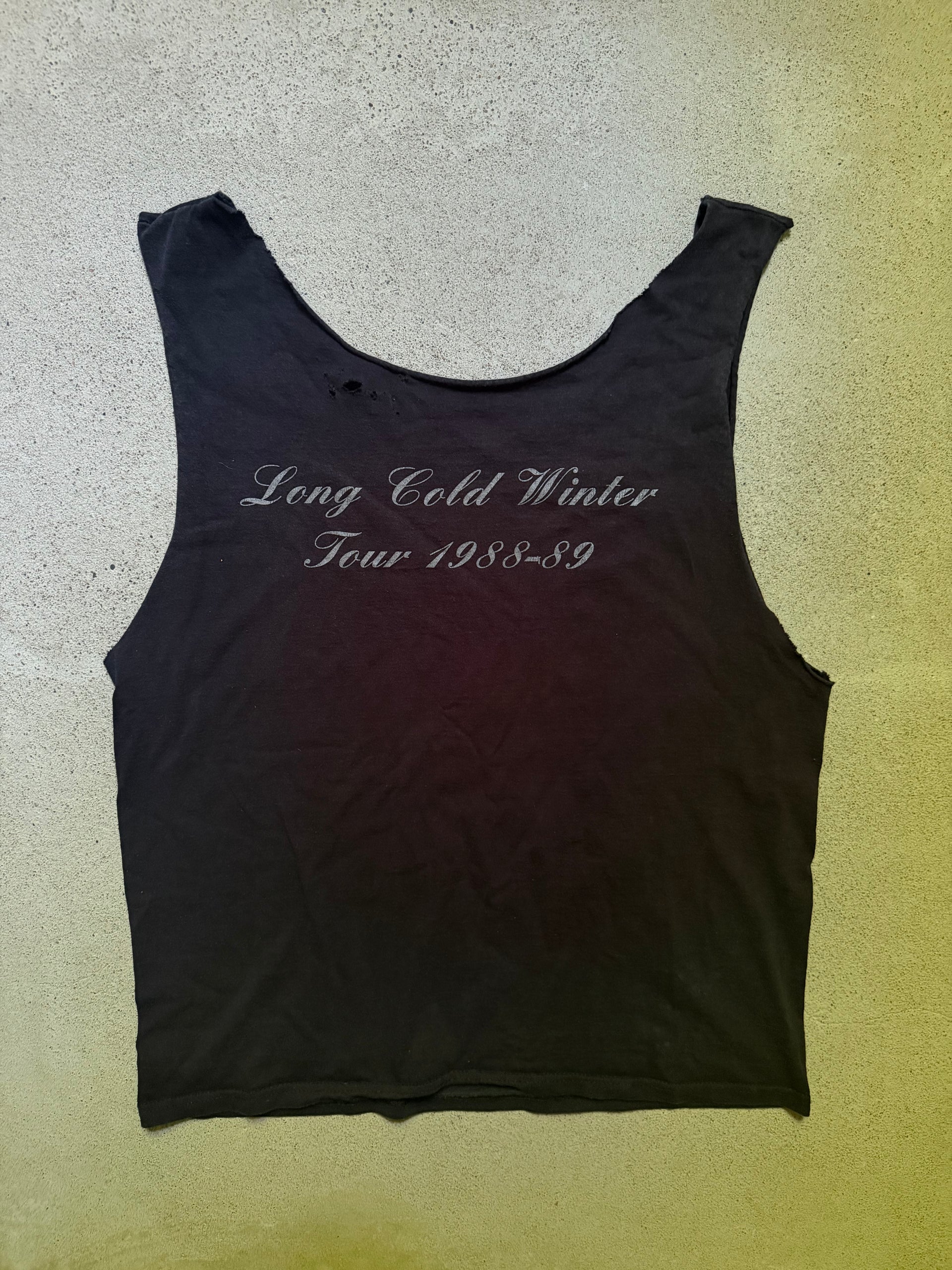 1980s Cinderella “Long Cold Winter Tour ” Cut-Off Tee | Size M