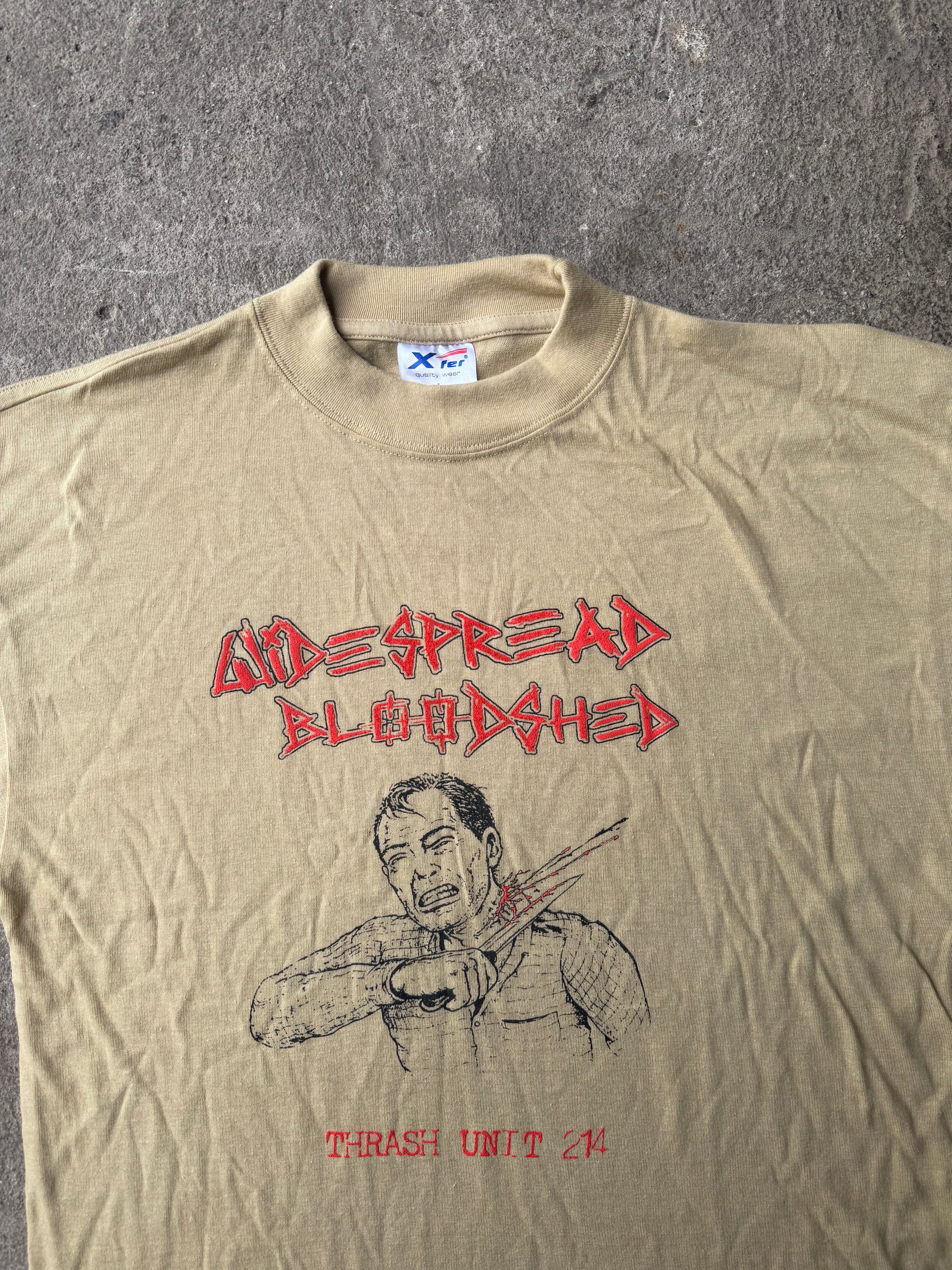 00s Widespread Bloodshed “Thrash Unit ZA” Vintage Tee | Size L