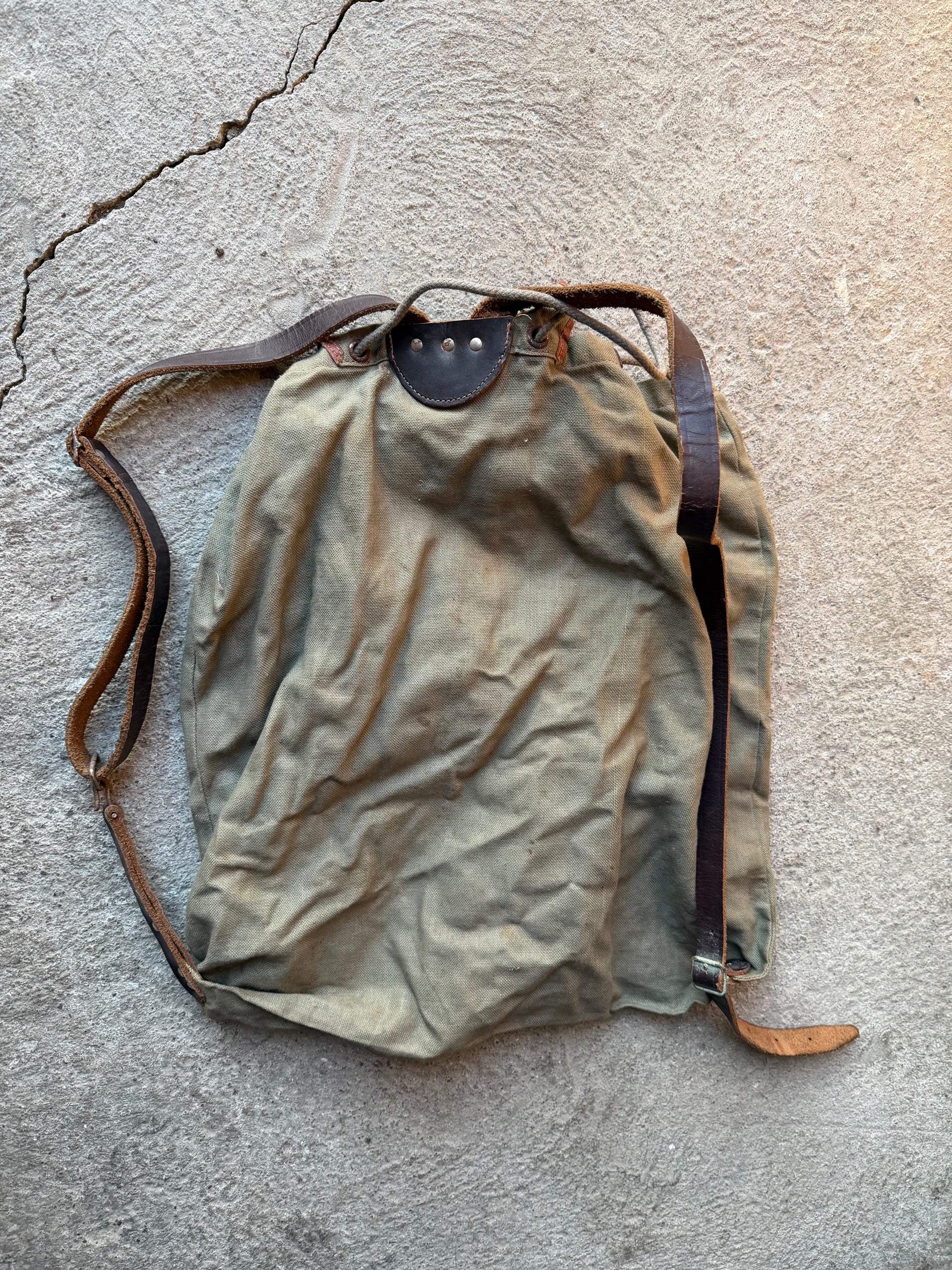 1950s Utility Canvas Backpack