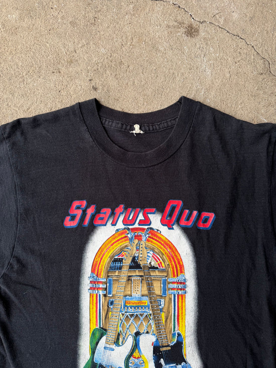 80s Status Quo Perfect Remedy Tour 1989 Vintage T-Shirt | Size M