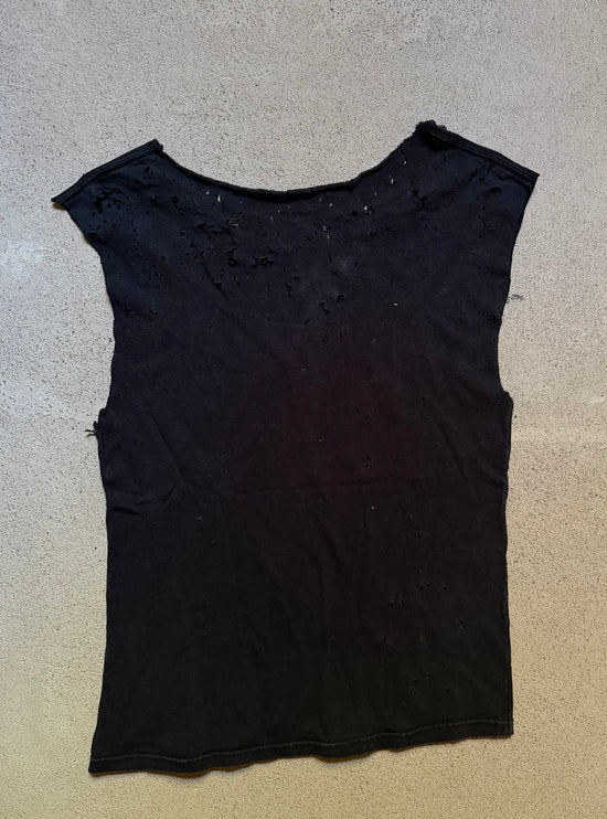 2000s Portrait Heavy Metal Darkness Cut Off Tee | Size M