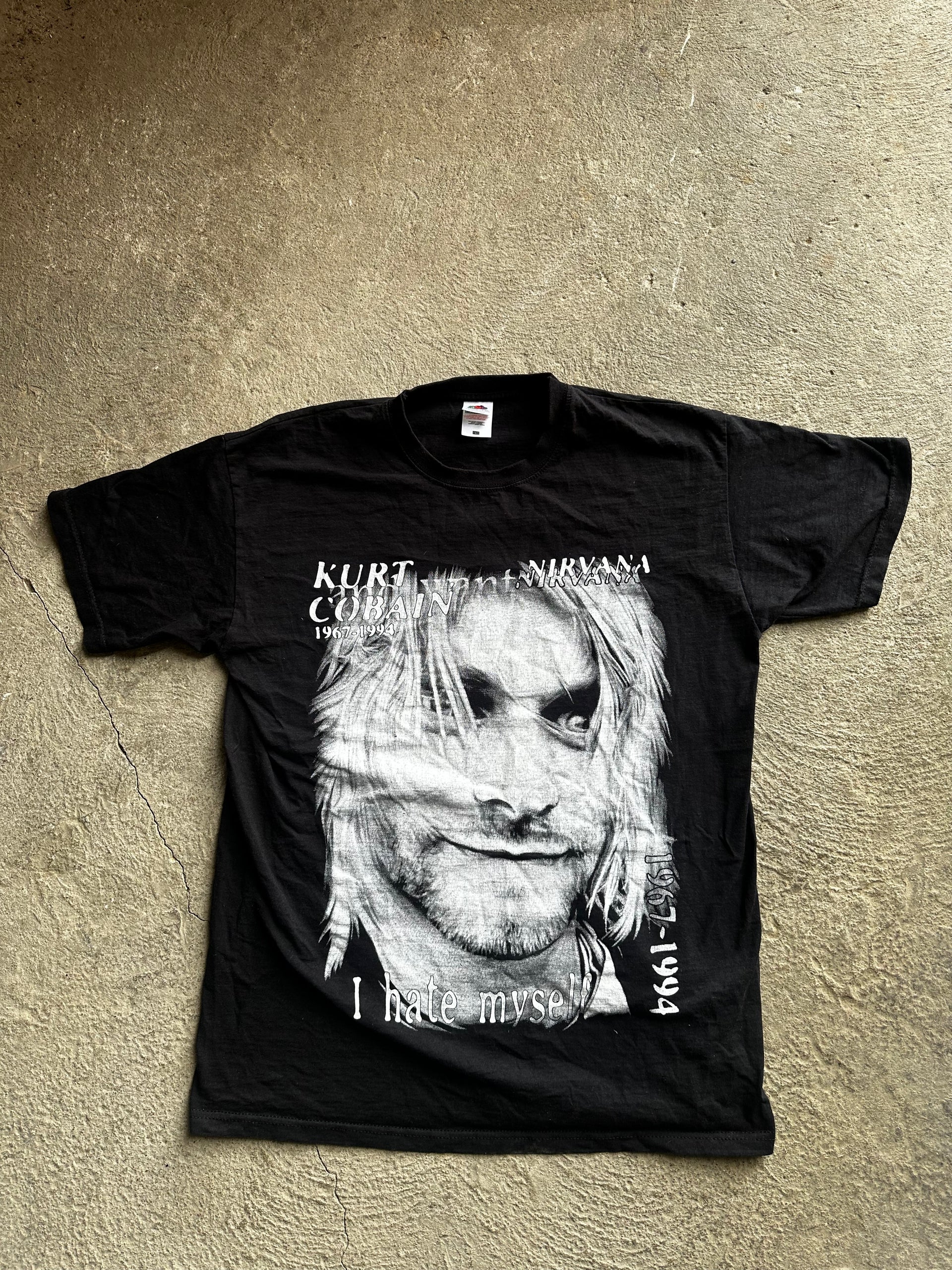 Kurt Cobain Tribute Tee “I Hate Myself” | Size L