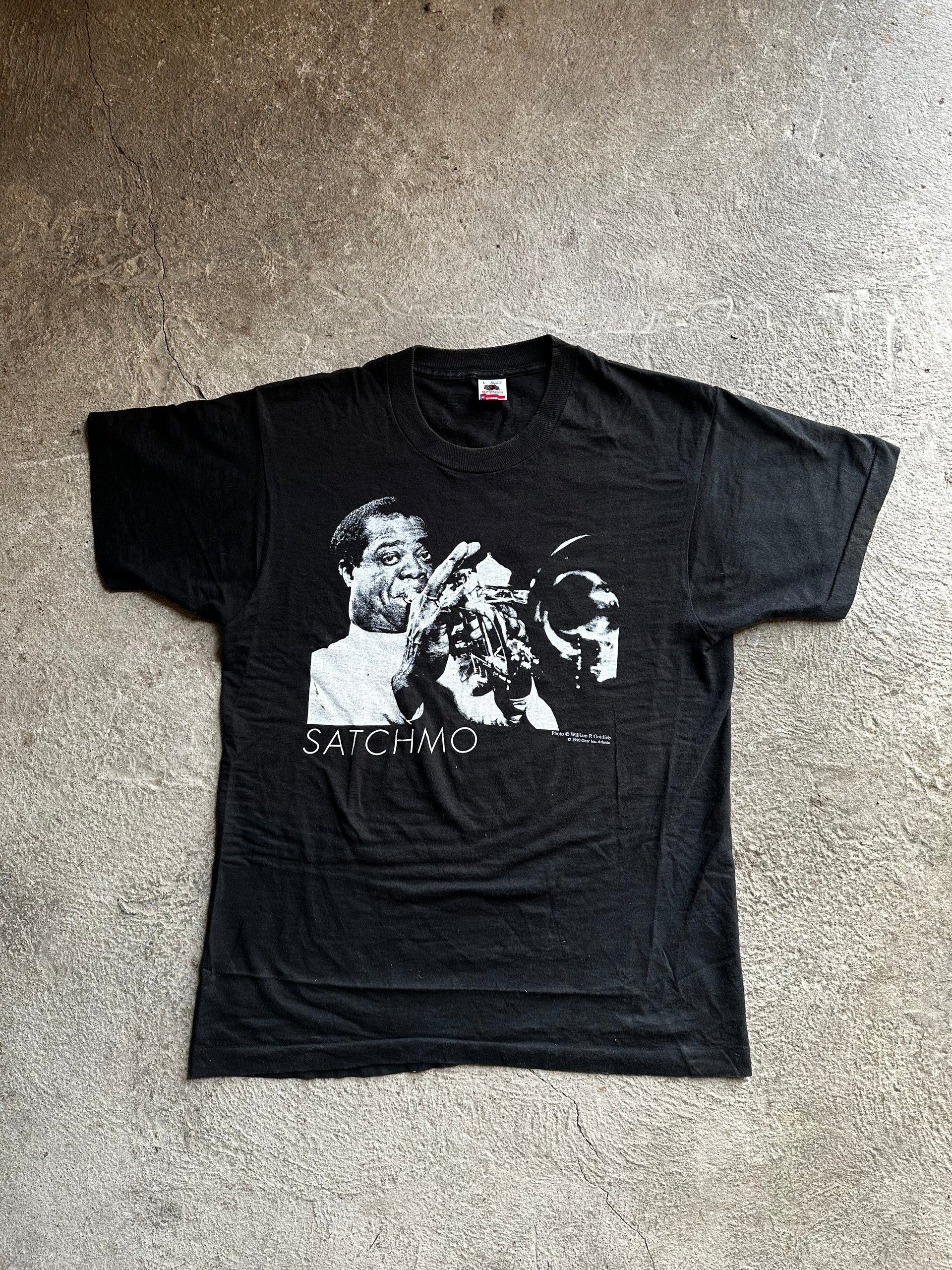 1990s Louis Armstrong “Satchmo” Jazz Tee | Size L