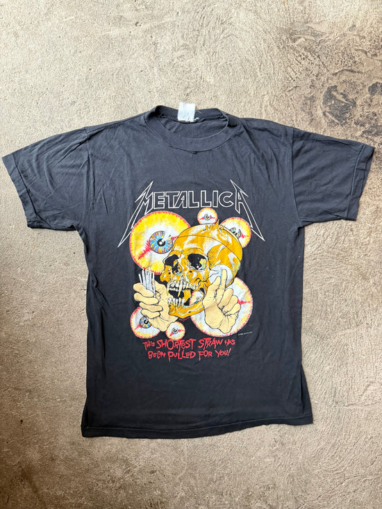 80s Metallica Shortest Straw 1988 Double Sided Tee | Size L