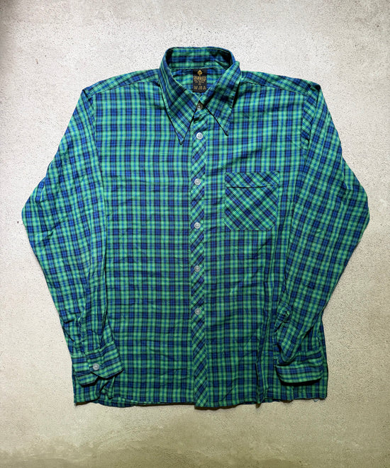 1970s Plaid Shirt | Size XL